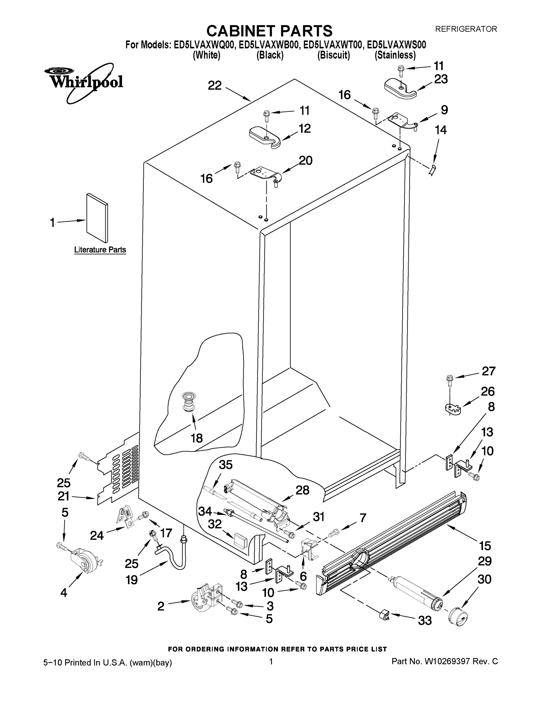 01 - CABINET PARTS
