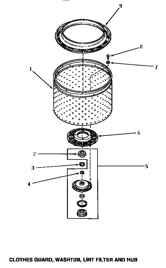 06 - CLOTHES GUARD/WASHTUB/LINT FILTER & HUB