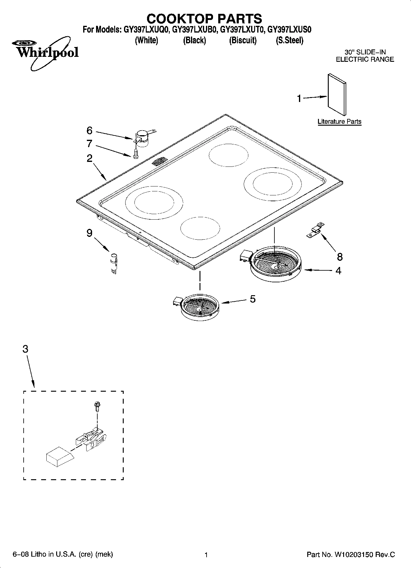 01 - COOKTOP PARTS
