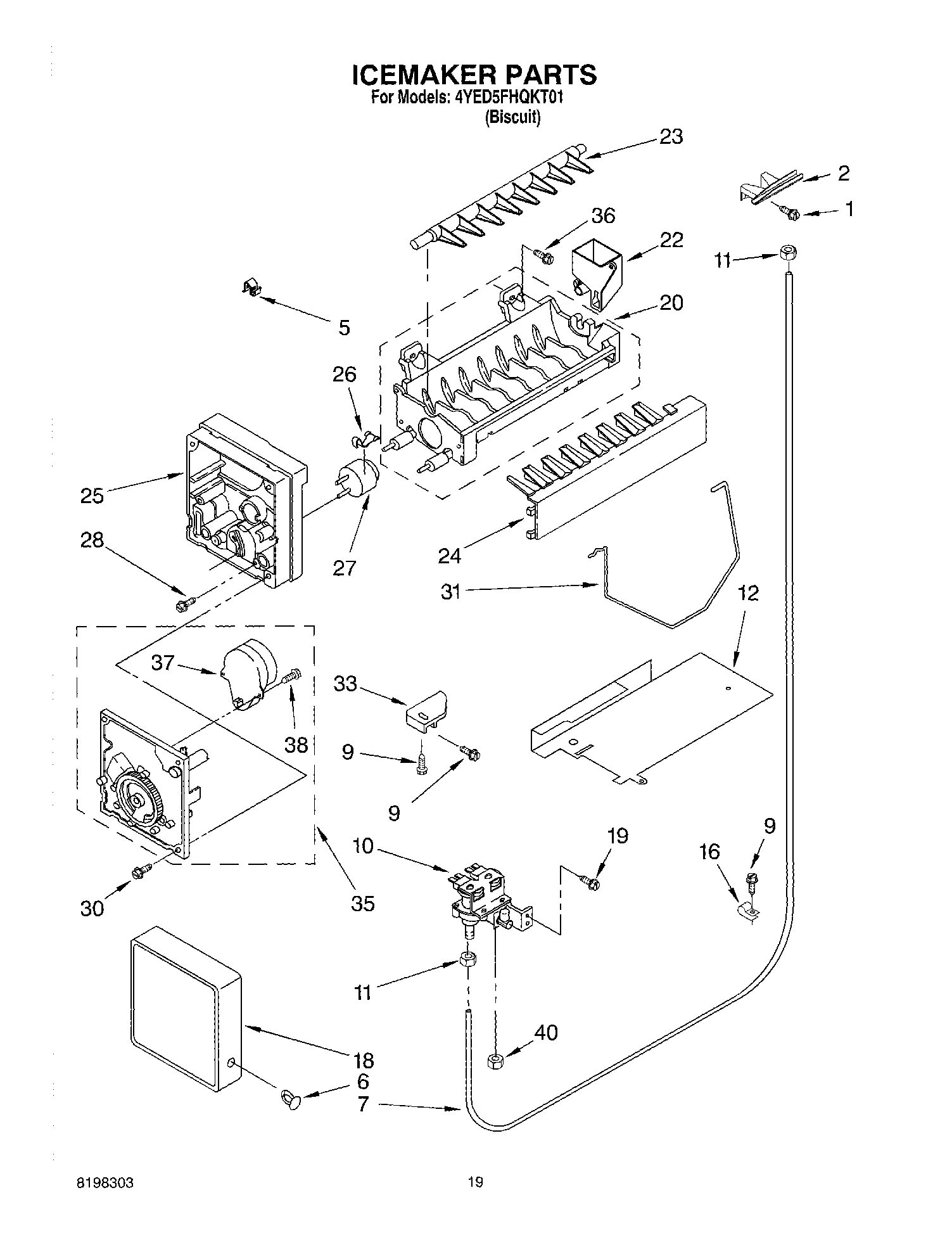 12 - ICEMAKER PARTS - PARTS NOT ILLUSTRATED