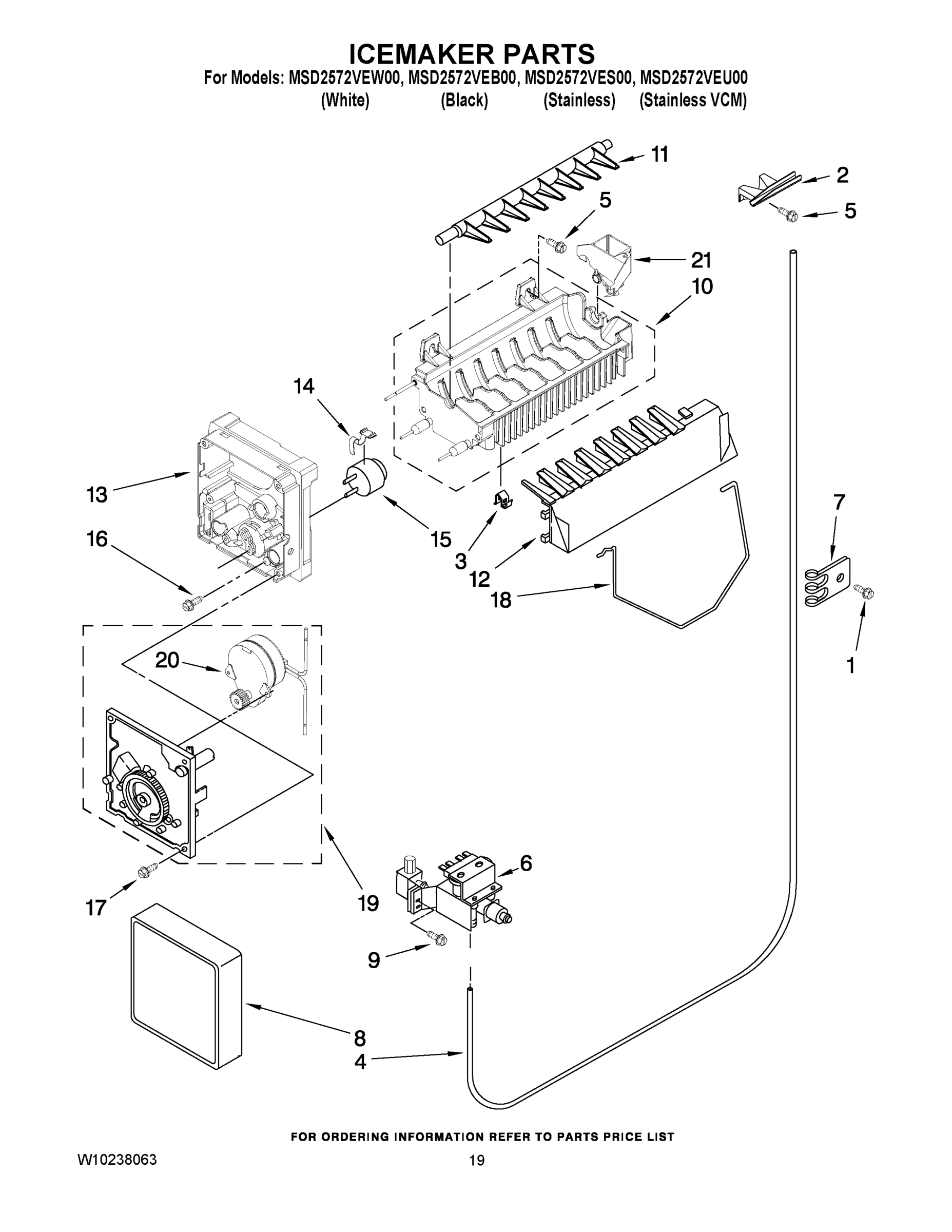 12 - ICEMAKER PARTS