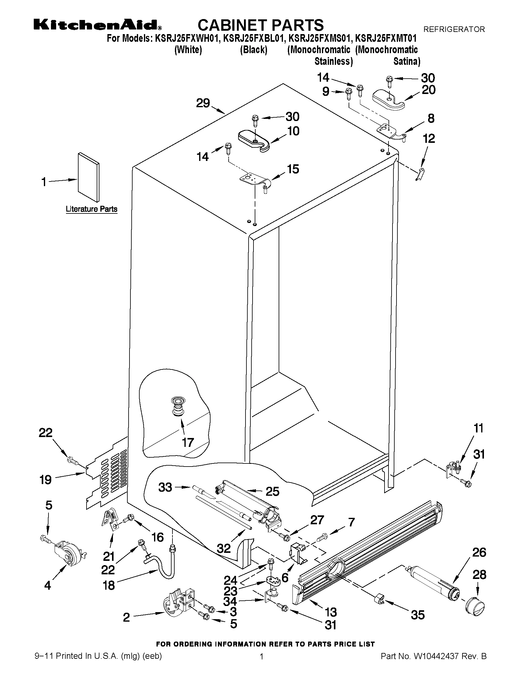 01 - CABINET PARTS