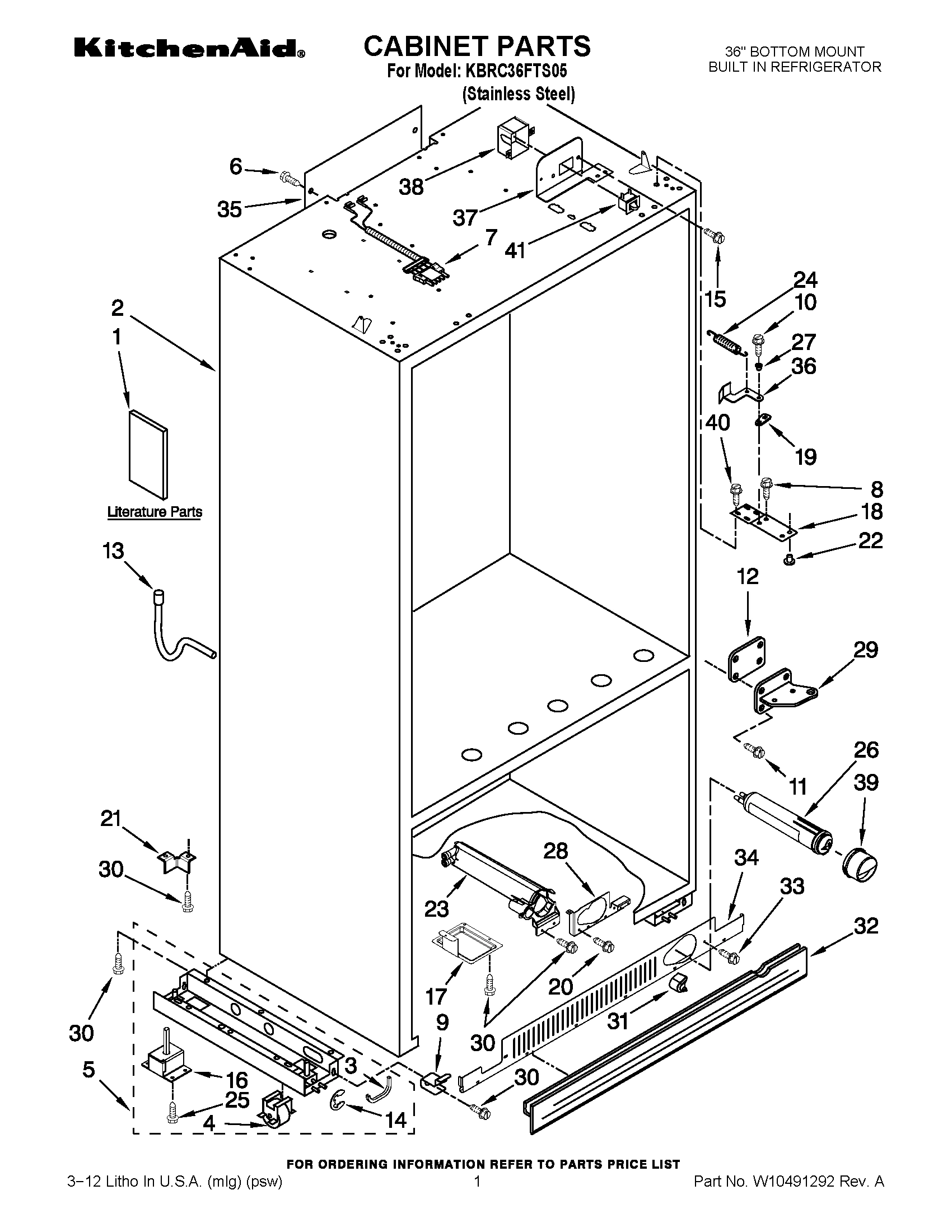 01 - CABINET PARTS