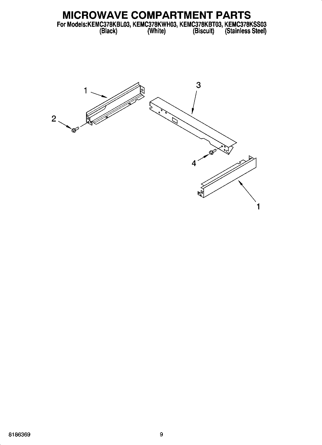 07 - MICROWAVE COMPARTMENT PARTS
