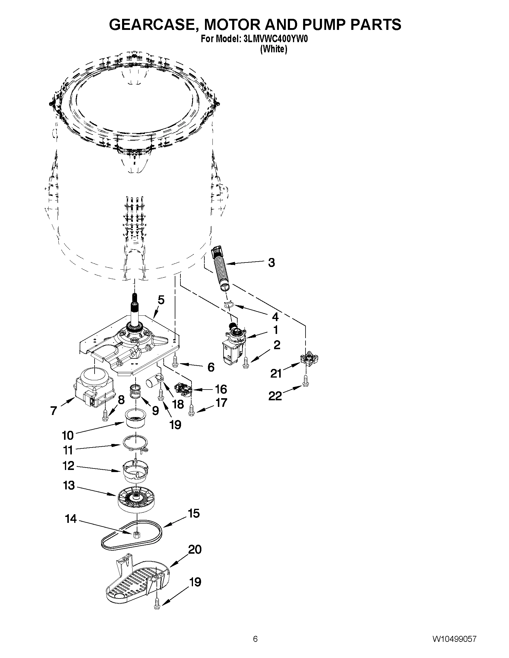 04 - GEARCASE, MOTOR AND PUMP PARTS