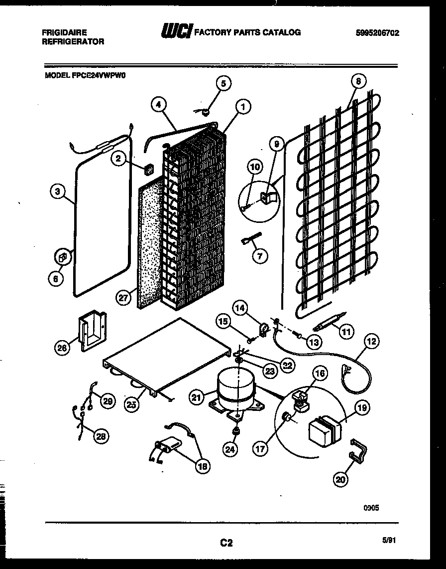 10 - SYSTEM AND AUTOMATIC DEFROST PARTS