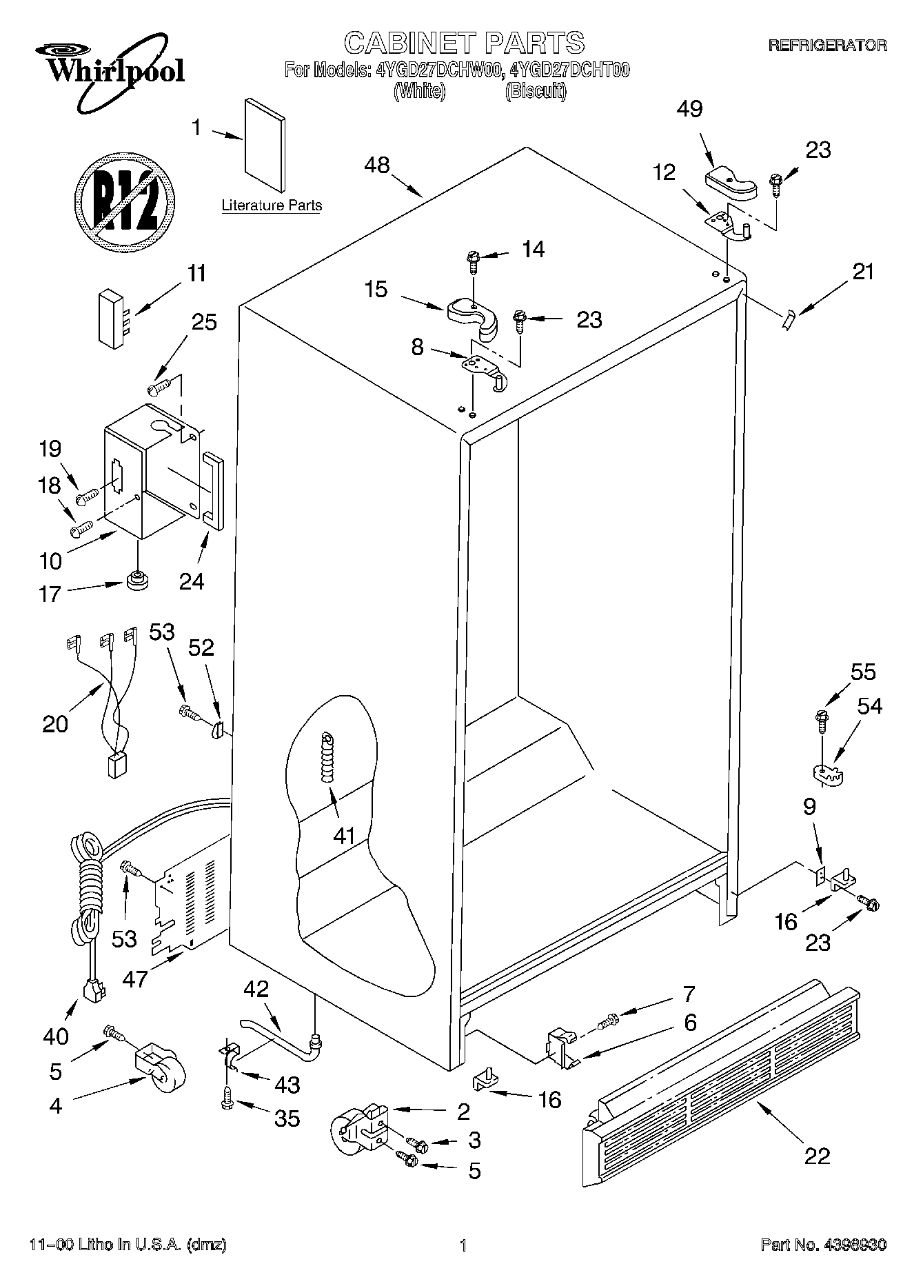 01 - CABINET, LITERATURE