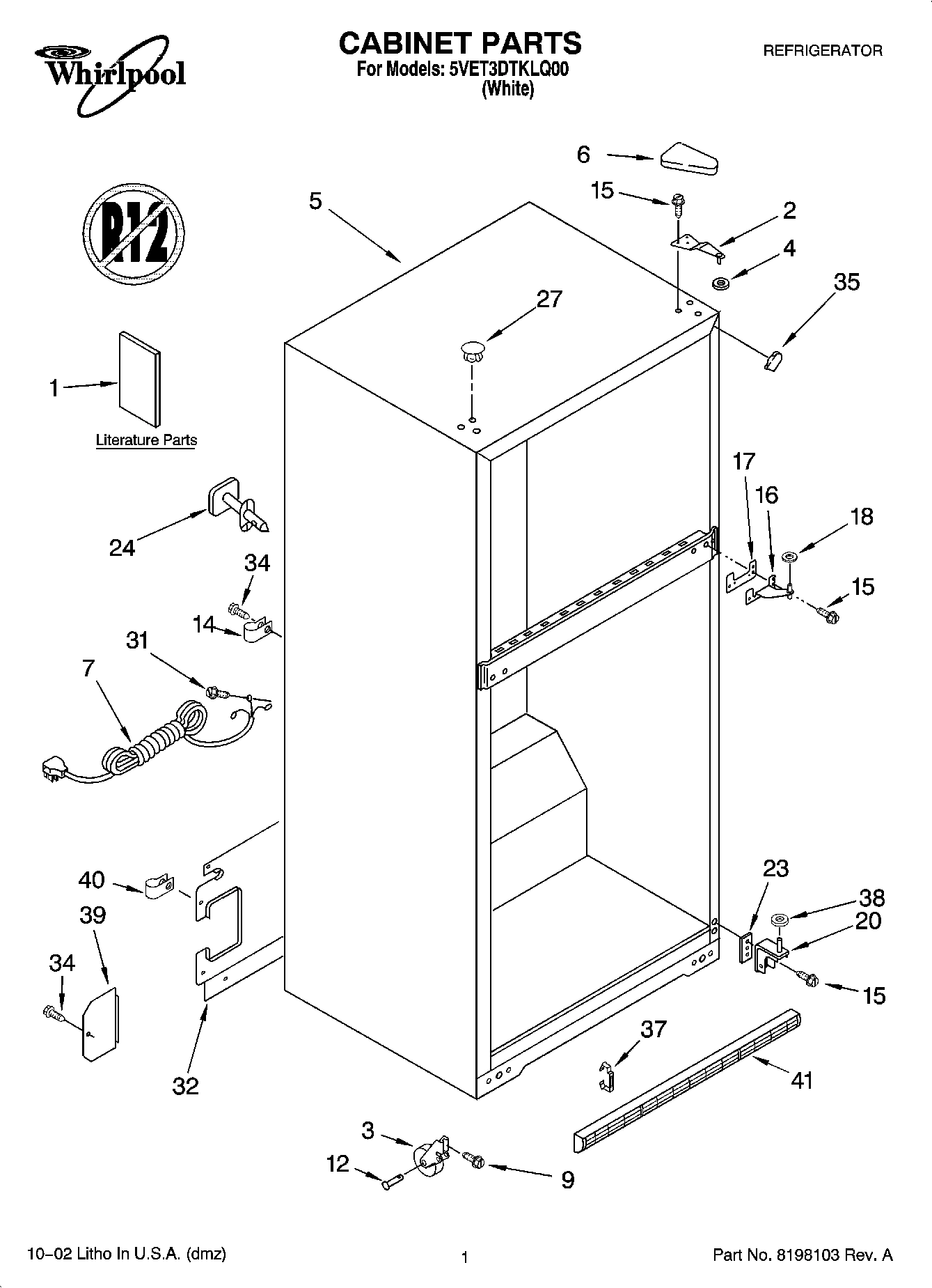 01 - CABINET PARTS