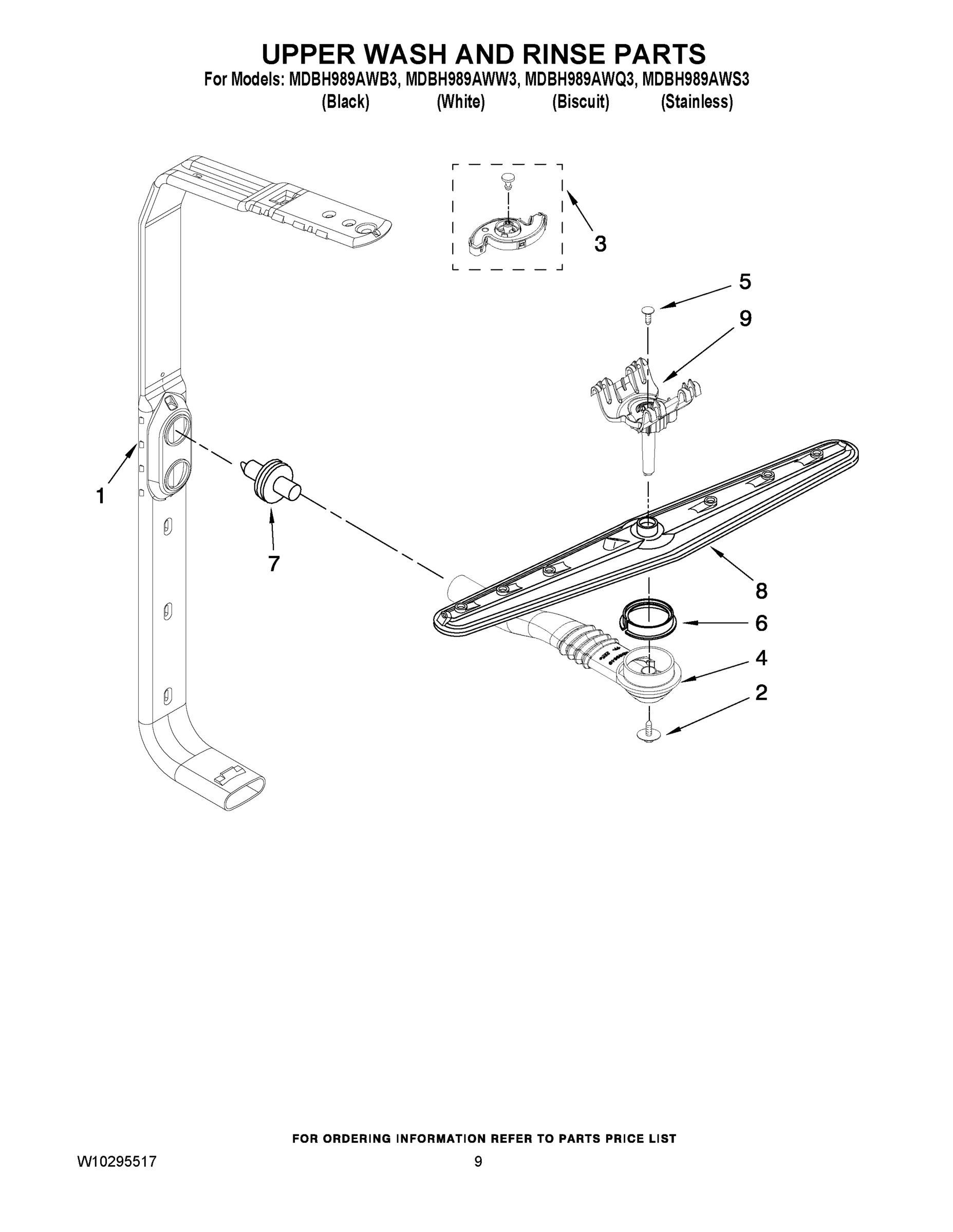 07 - UPPER WASH AND RINSE PARTS