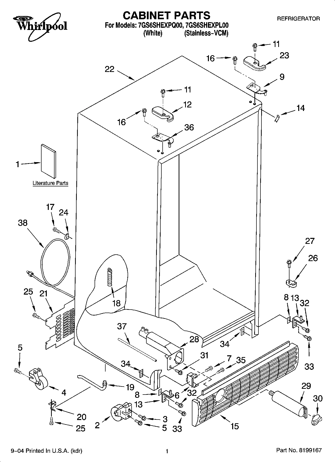 01 - CABINET PARTS