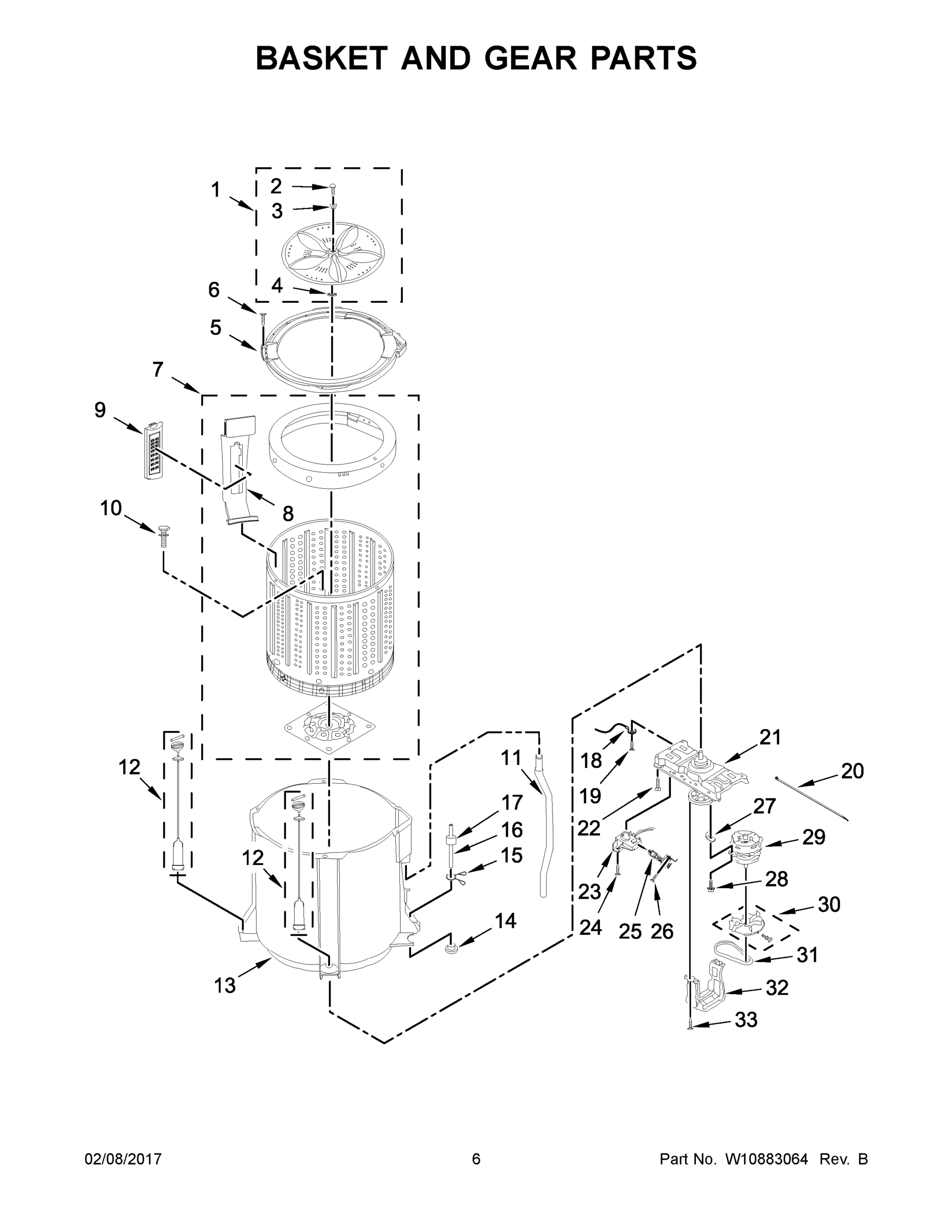 04 - BASKET AND GEAR PARTS