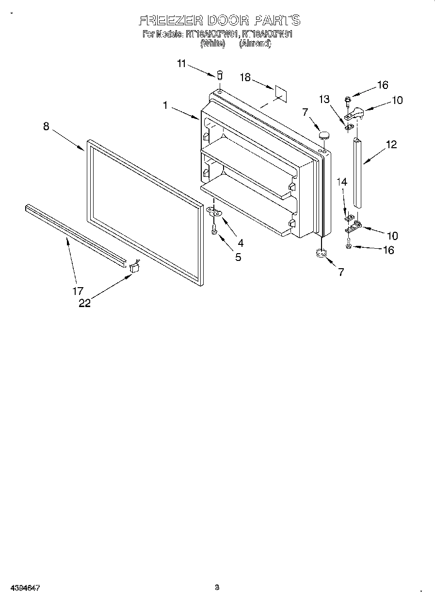02 - FREEZER DOOR