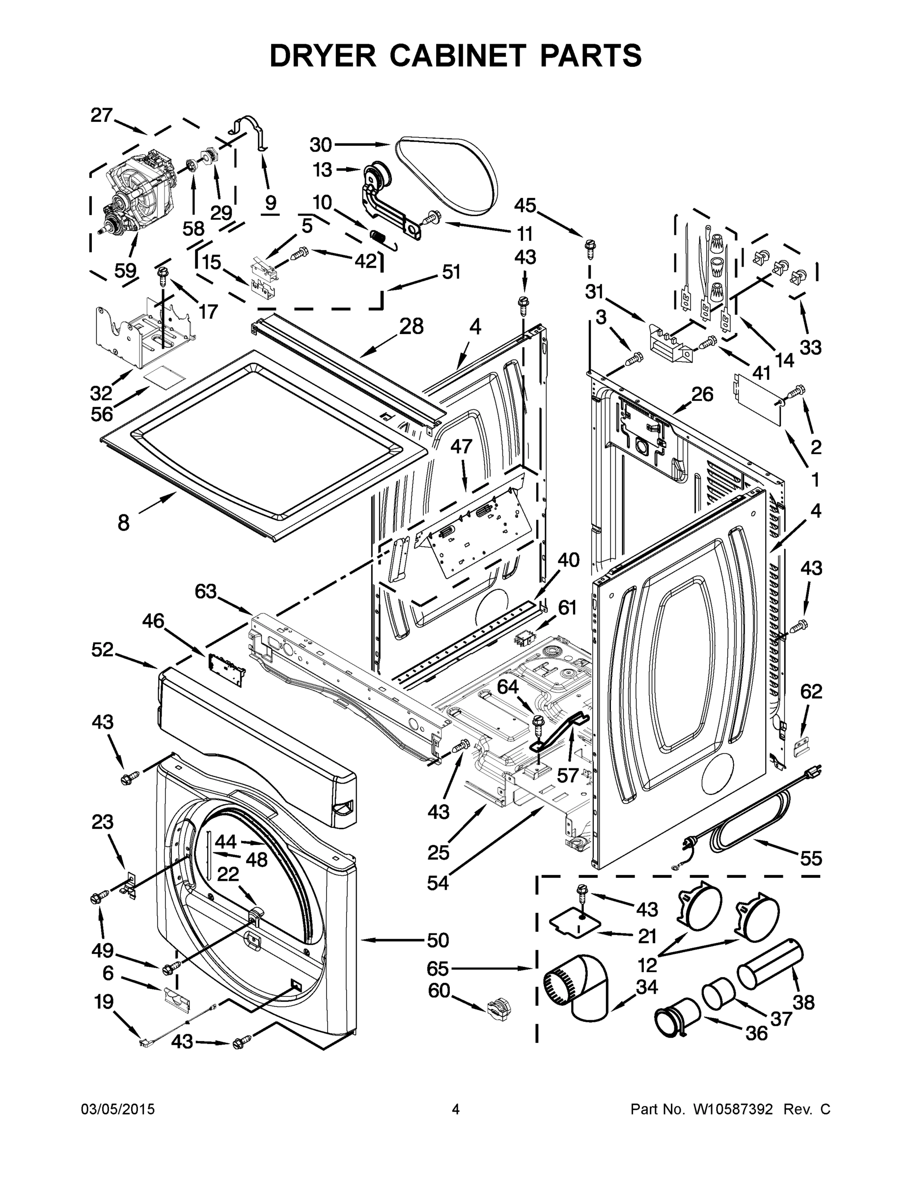03 - DRYER CABINET PARTS