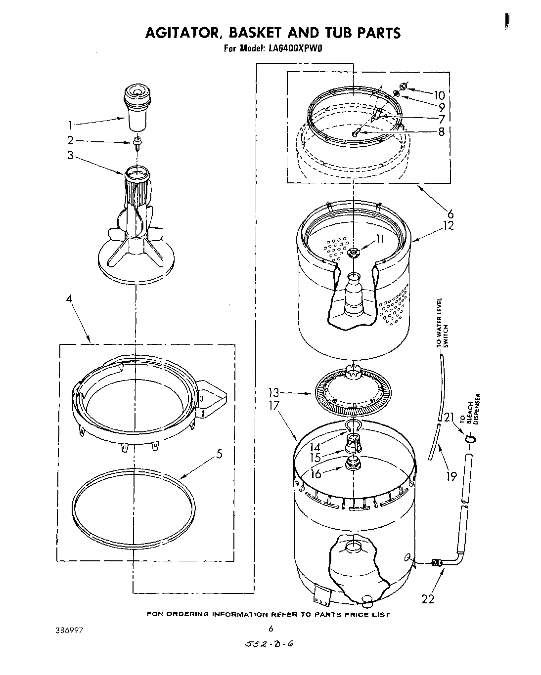 04 - AGITATOR, BASKET AND TUB