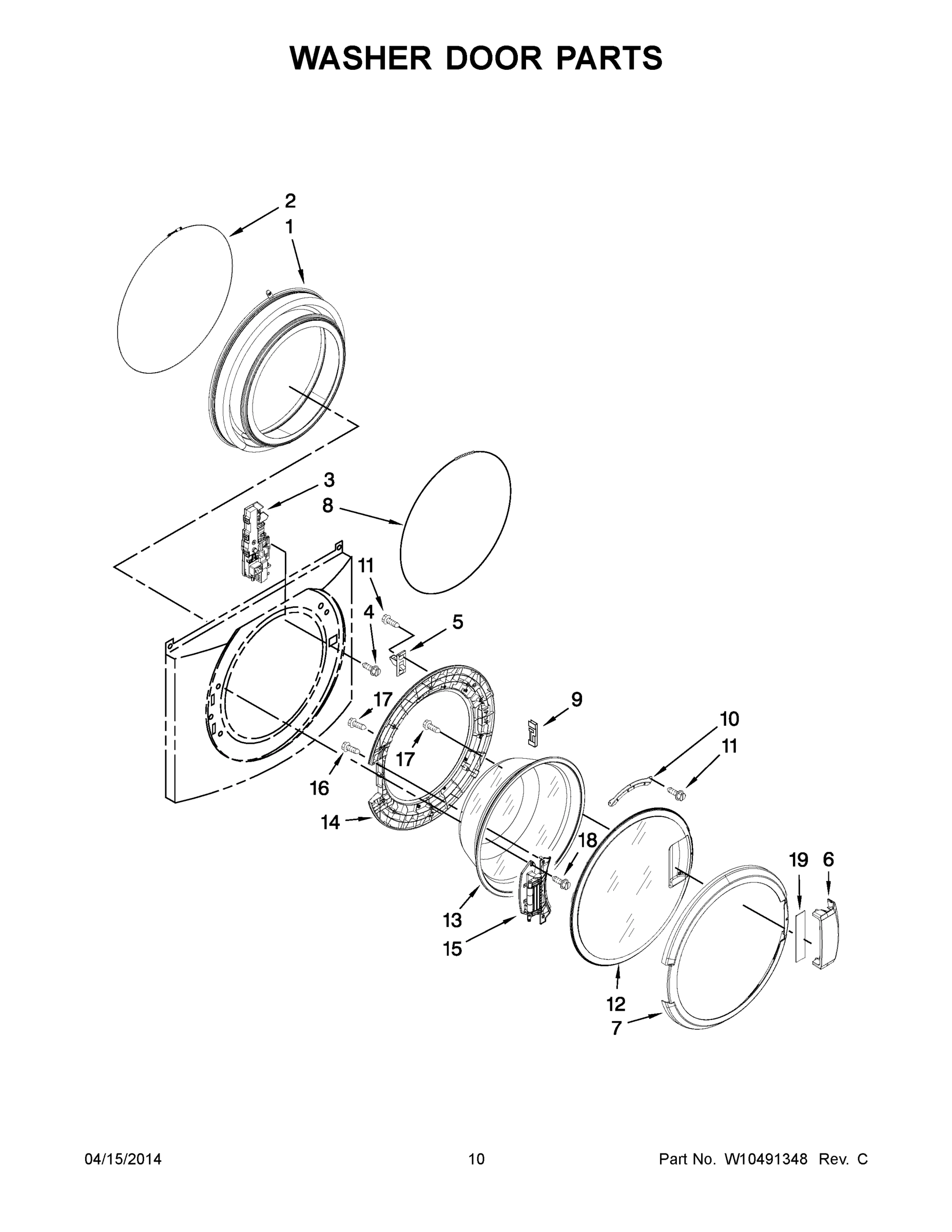 06 - WASHER DOOR PARTS
