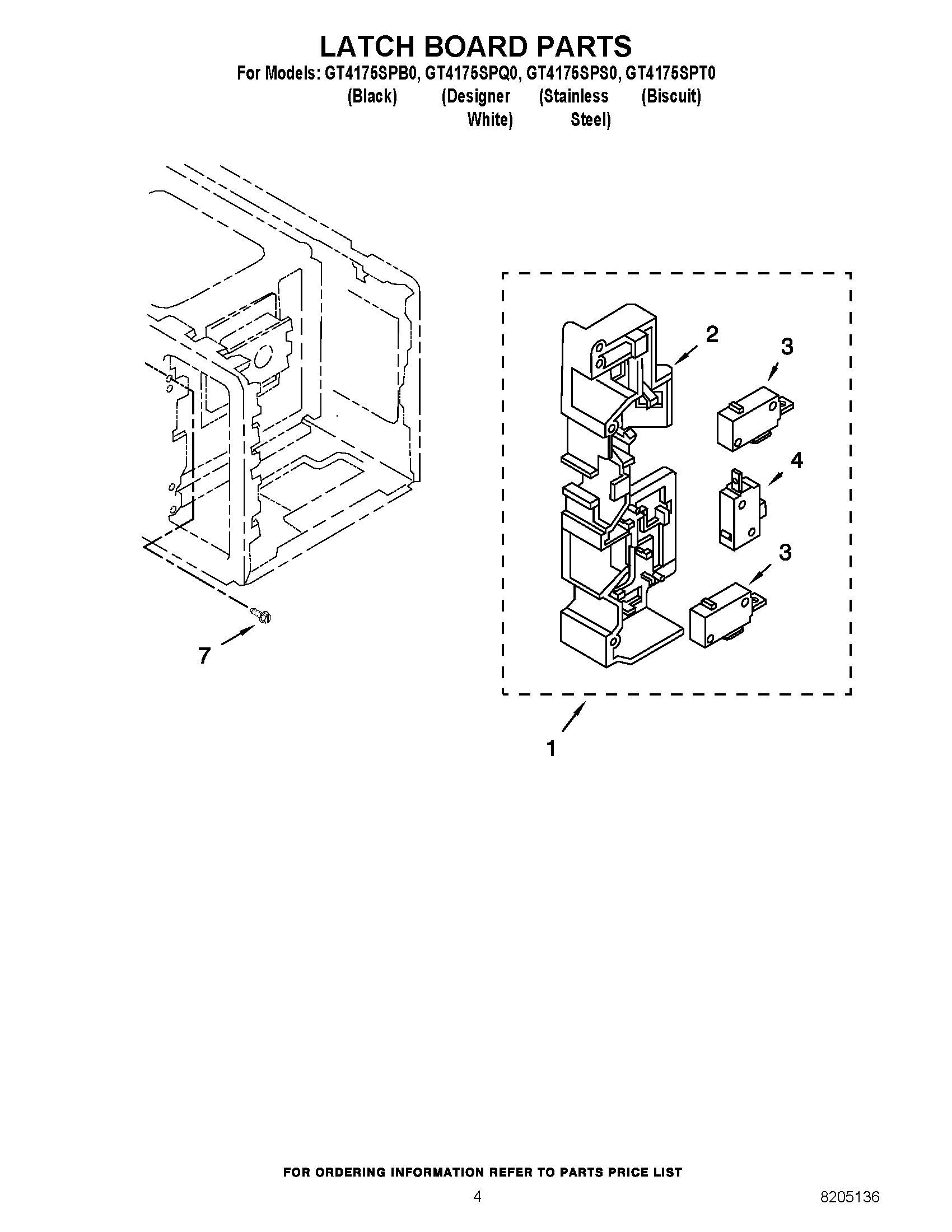 04 - LATCH BOARD PARTS