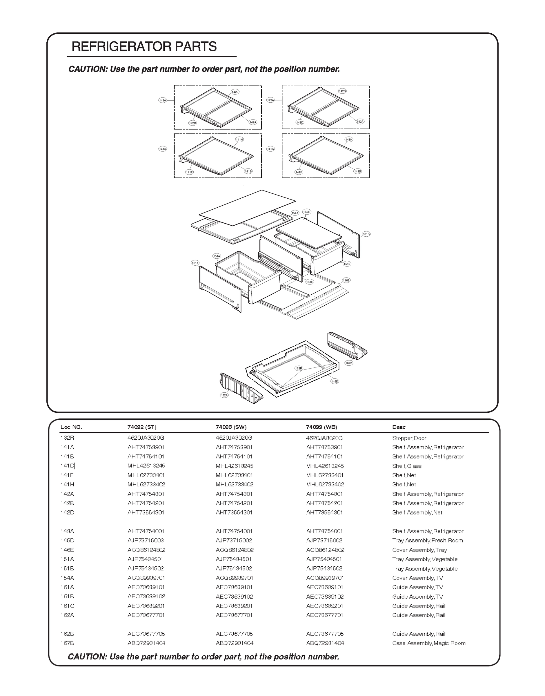 REFRIGERATOR PARTS