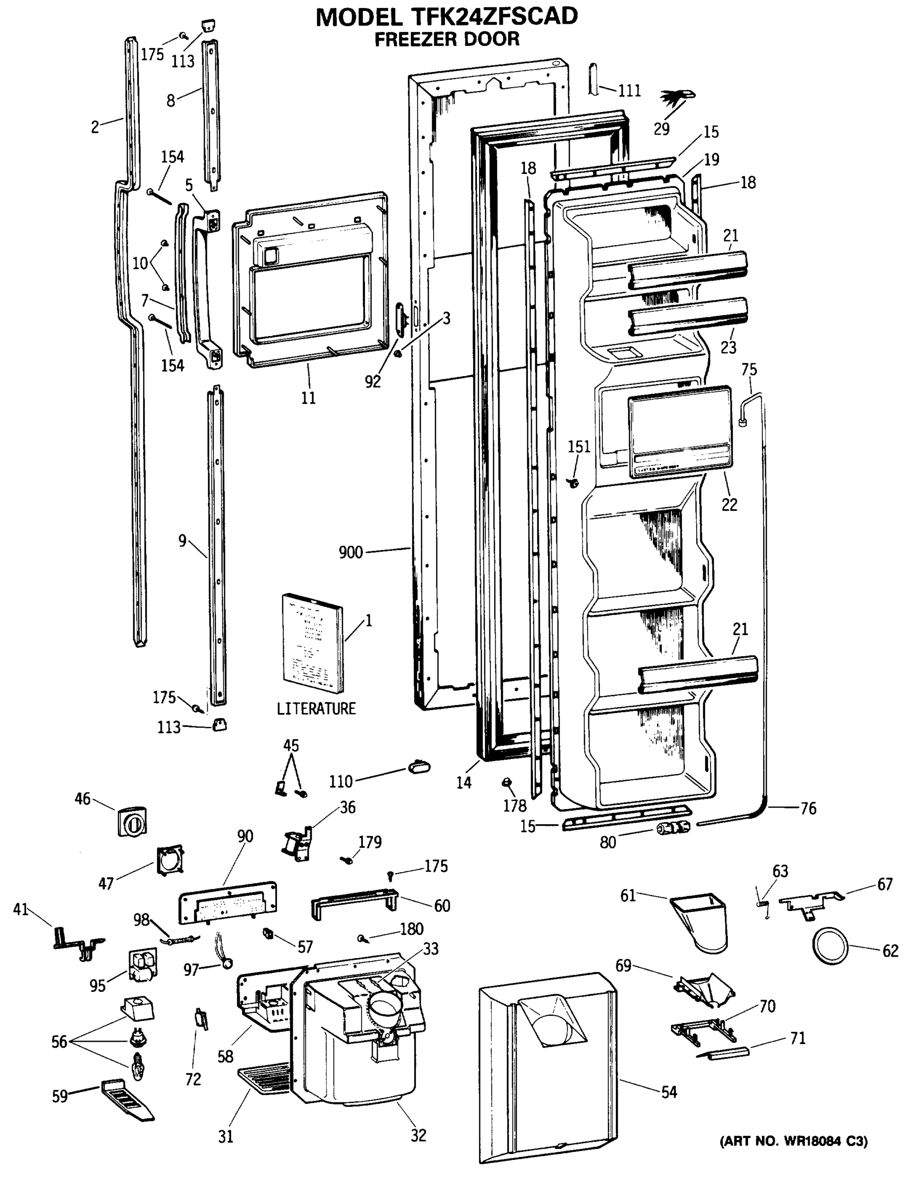 FREEZER DOOR