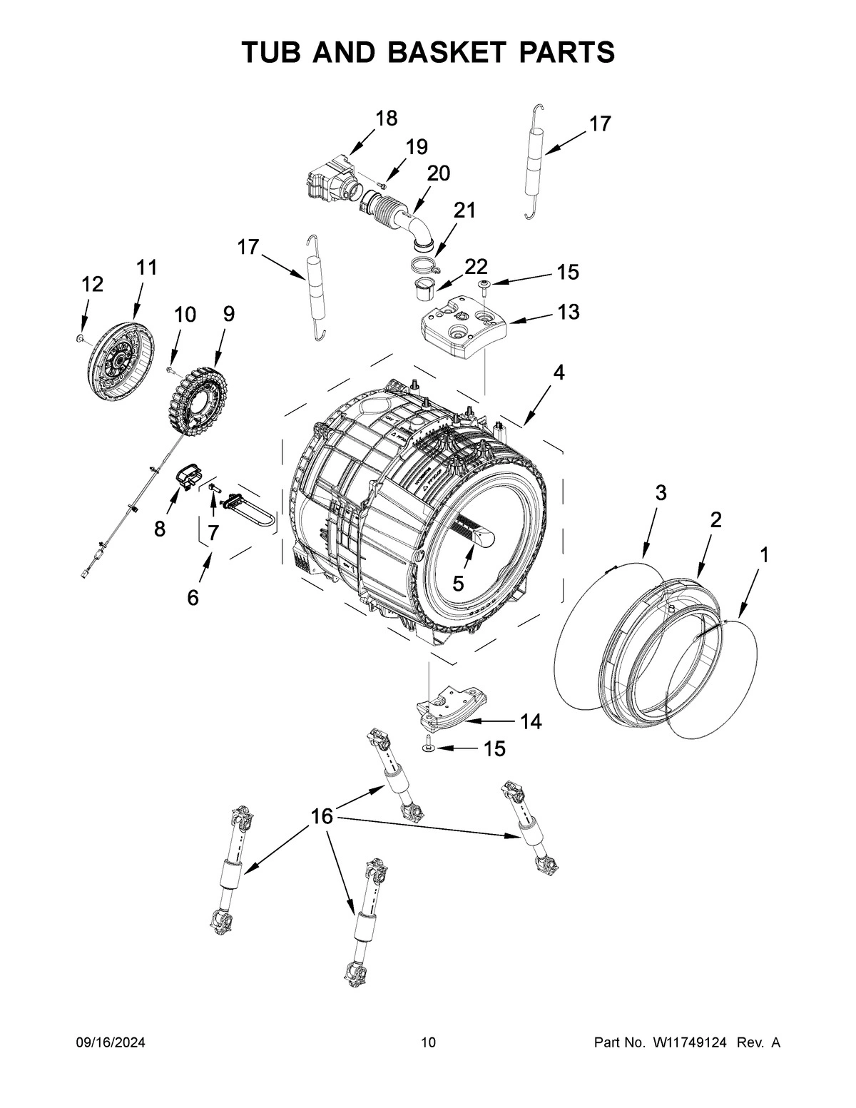 06 - TUB AND BASKET PARTS