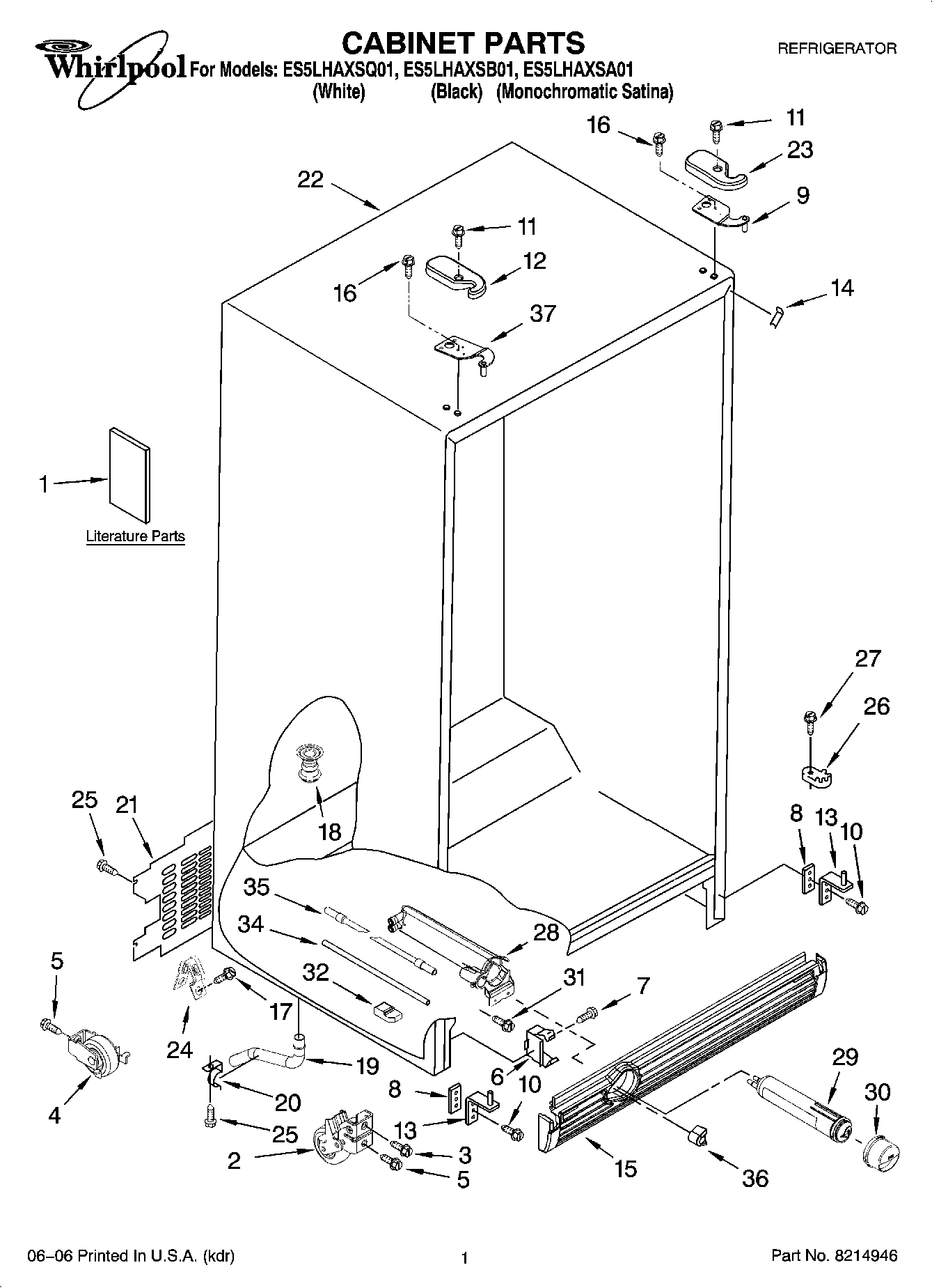 01 - CABINET PARTS