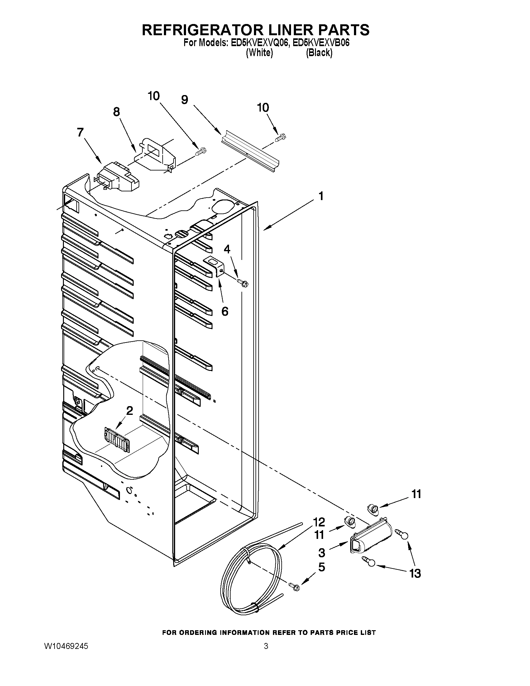 02 - REFRIGERATOR LINER PARTS