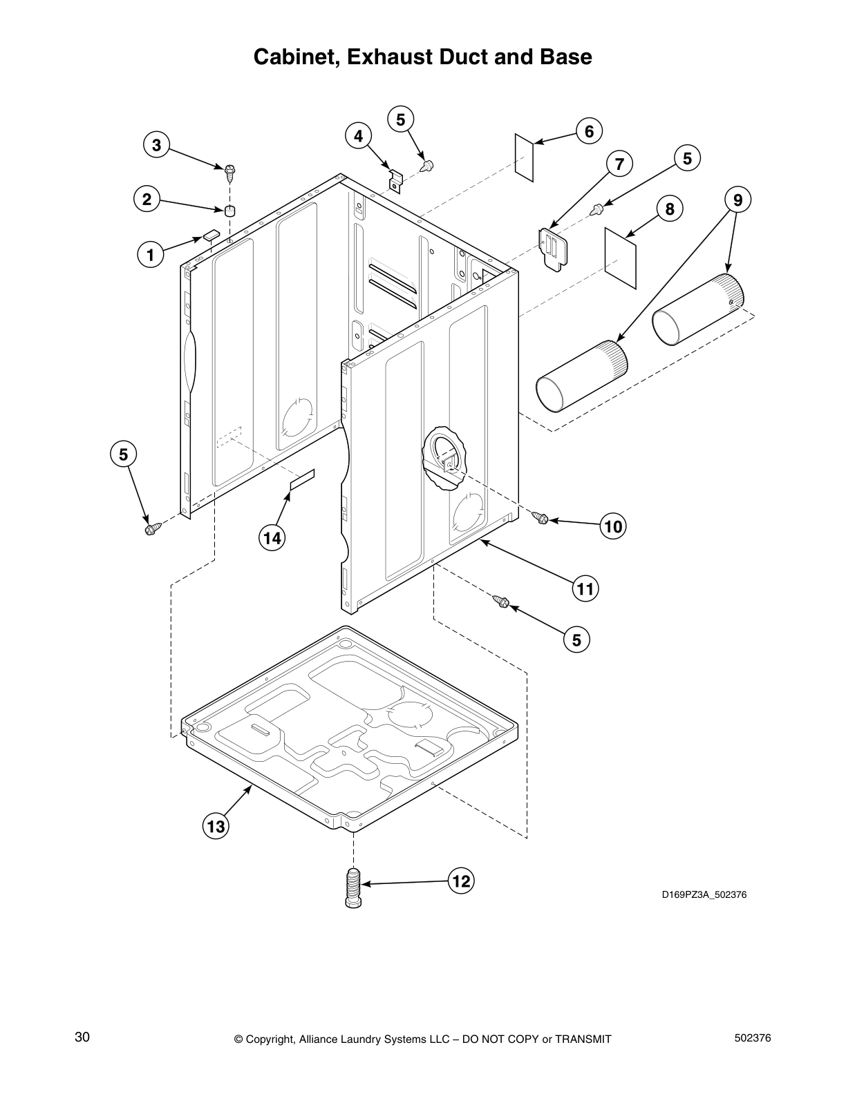 Cabinet, Exhaust Duct and Base