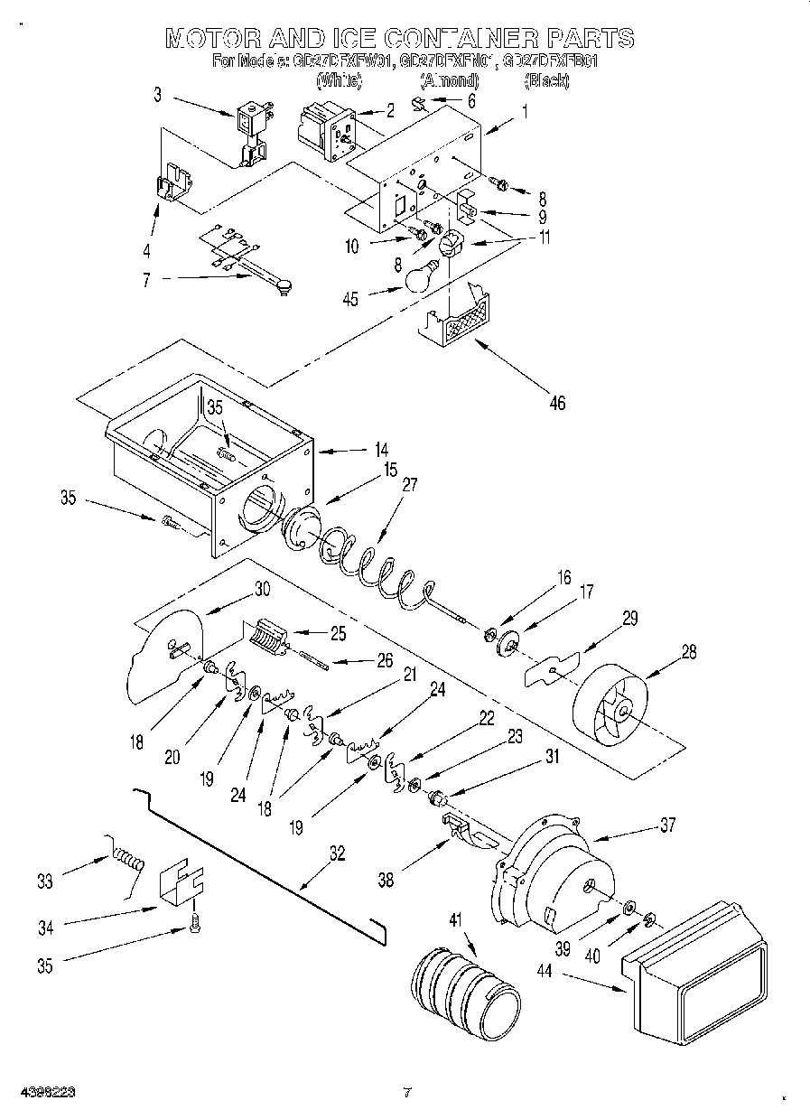05 - MOTOR AND ICE CONTAINER