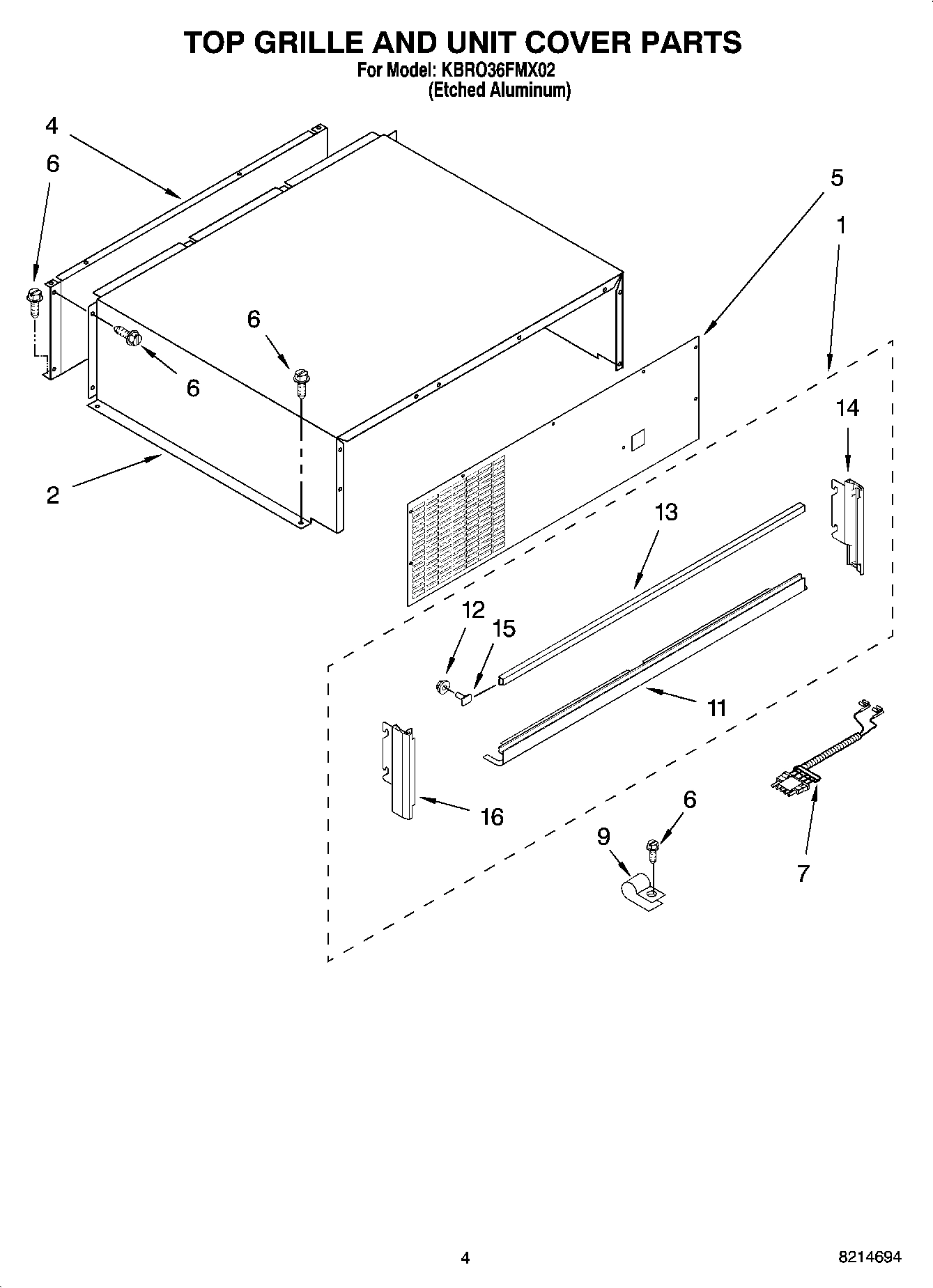03 - TOP GRILLE AND UNIT COVER PARTS