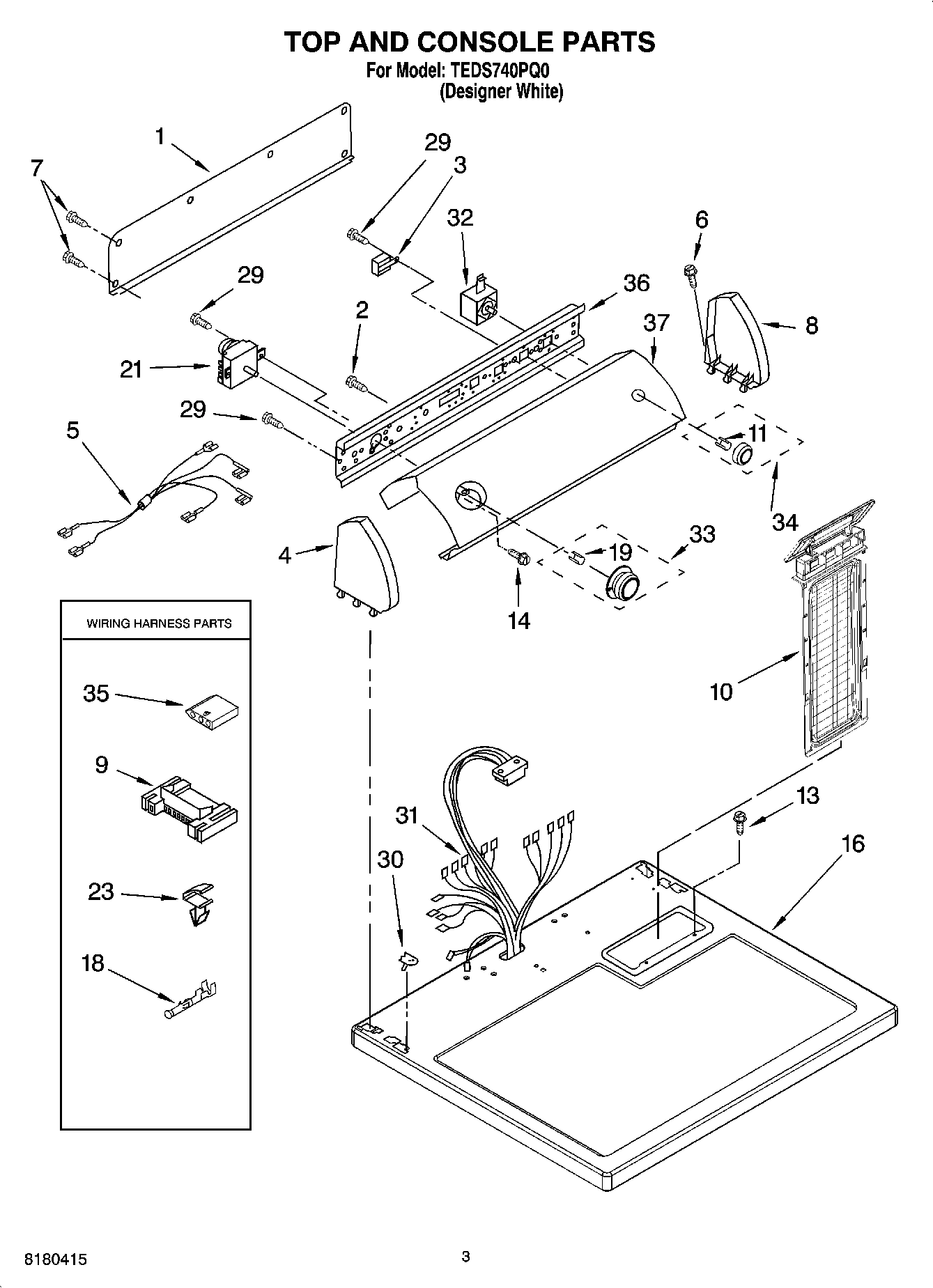 02 - TOP AND CONSOLE PARTS