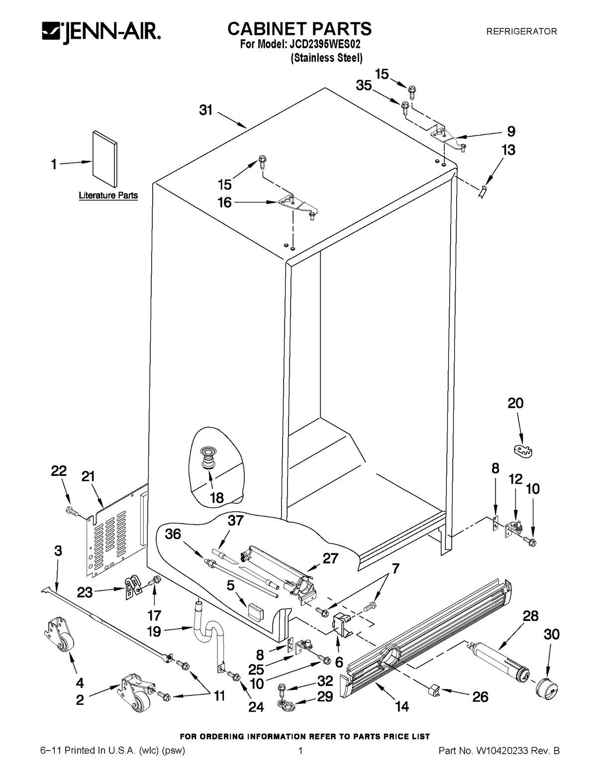 01 - CABINET PARTS