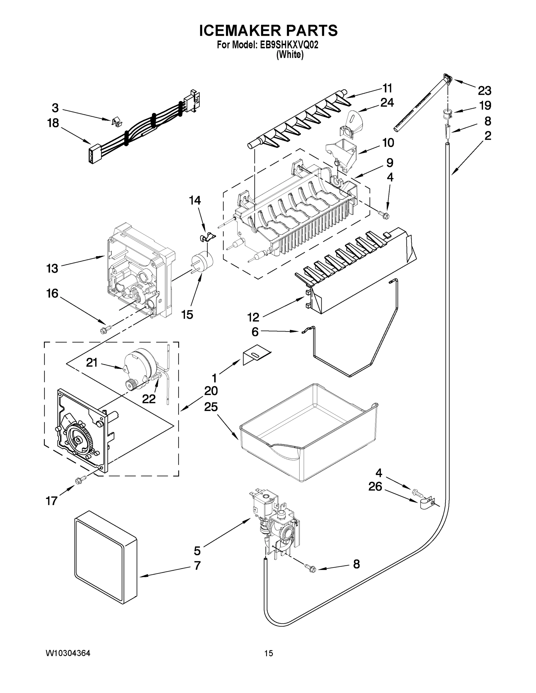 08 - ICEMAKER PARTS