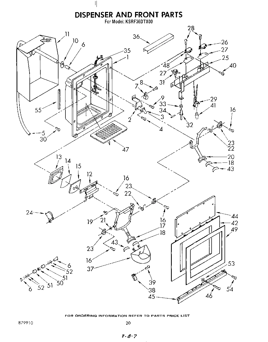 13 - DISPENSER AND FRONT