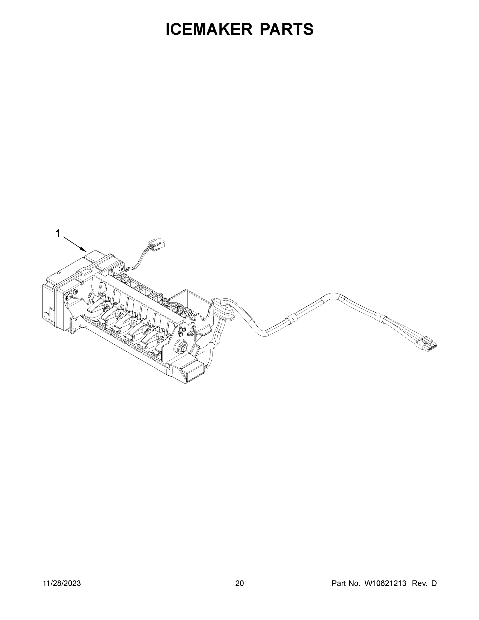 11 - ICEMAKER PARTS