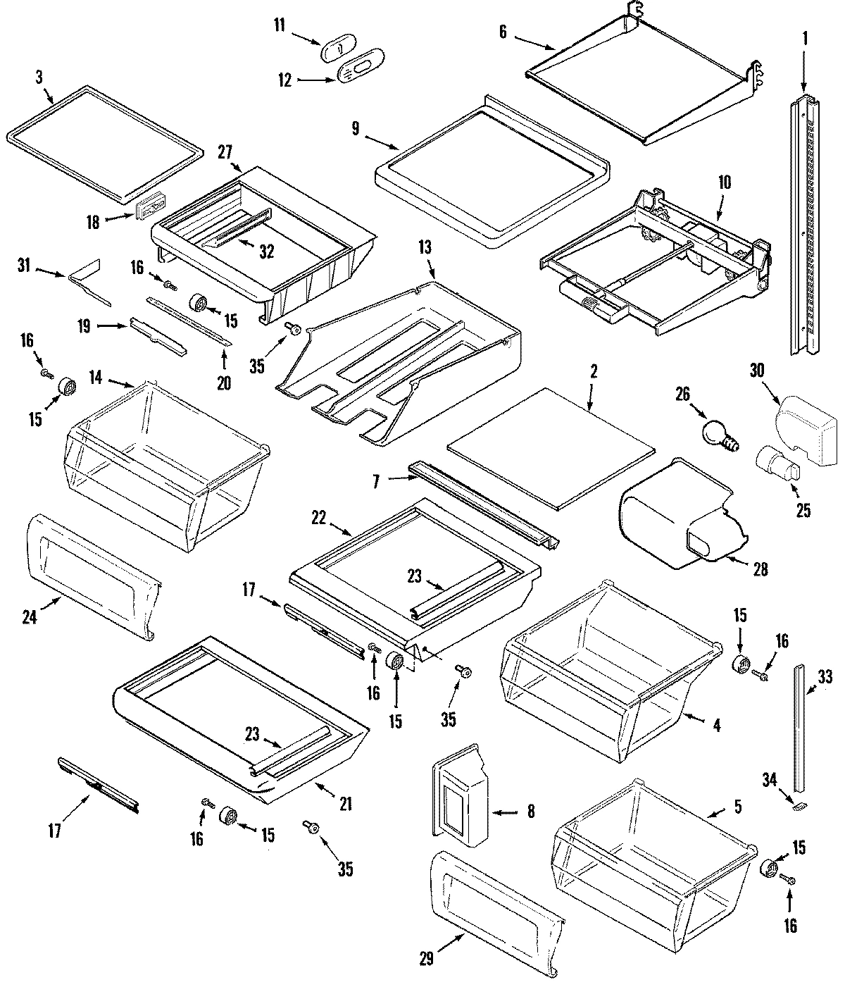 12 - SHELVES & ACCESSORIES