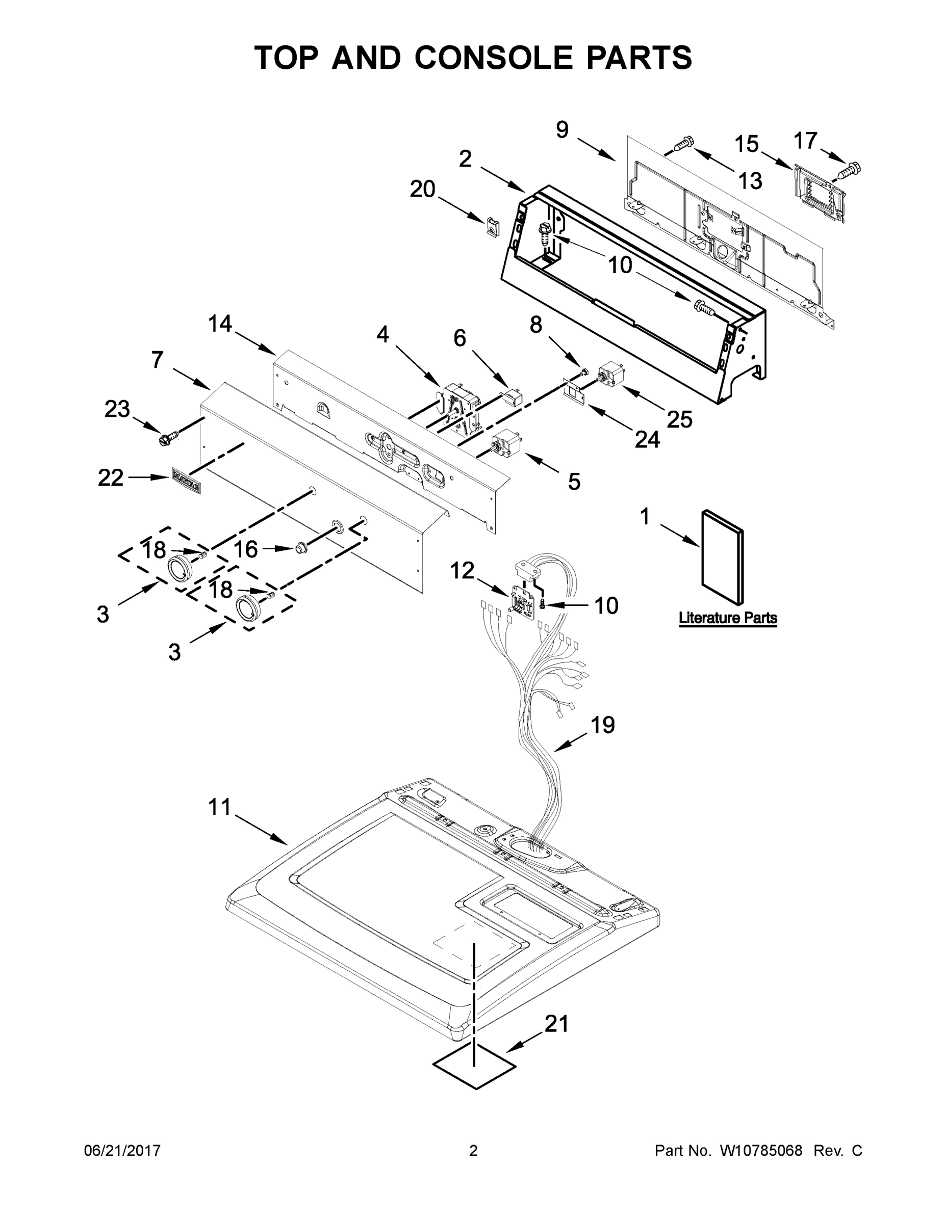 02 - TOP AND CONSOLE PARTS
