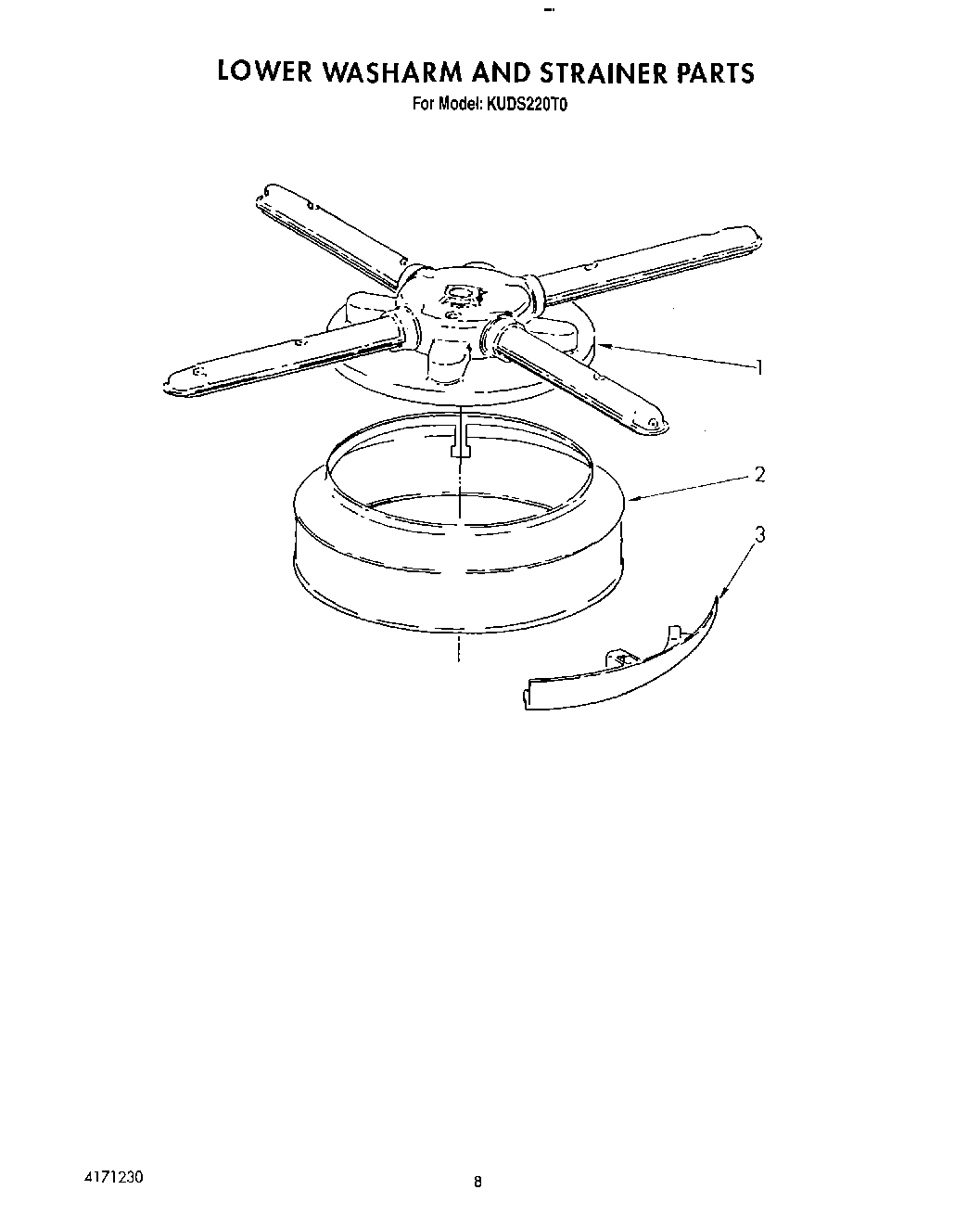 06 - LOWER WASHARM AND STRAINER
