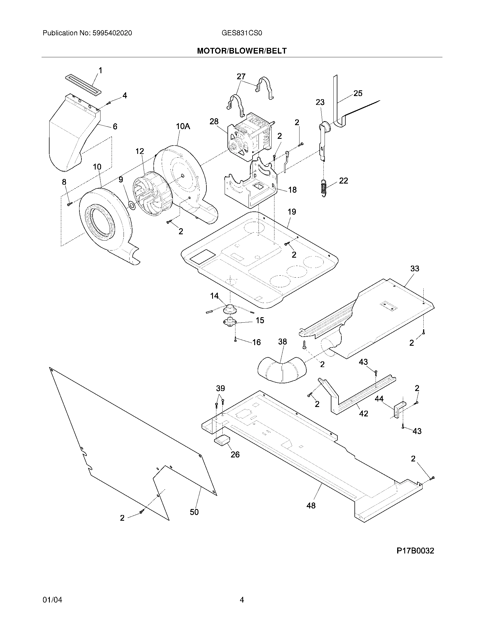 05 - MOTOR/BLOWER/BELT