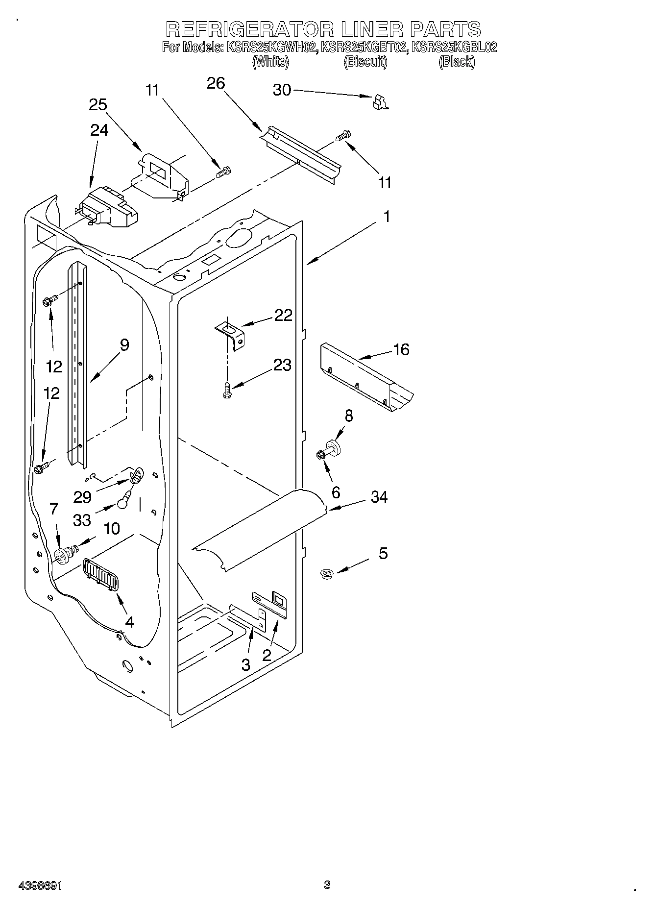 02 - REFRIGERATOR LINER