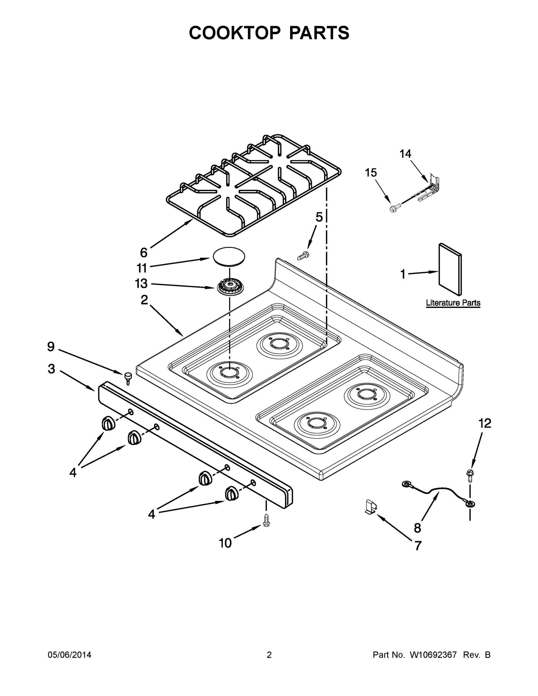 02 - COOKTOP PARTS