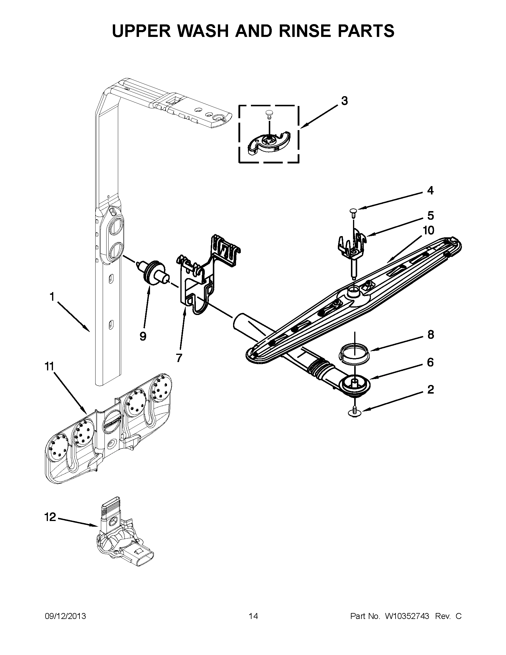 08 - UPPER WASH AND RINSE PARTS