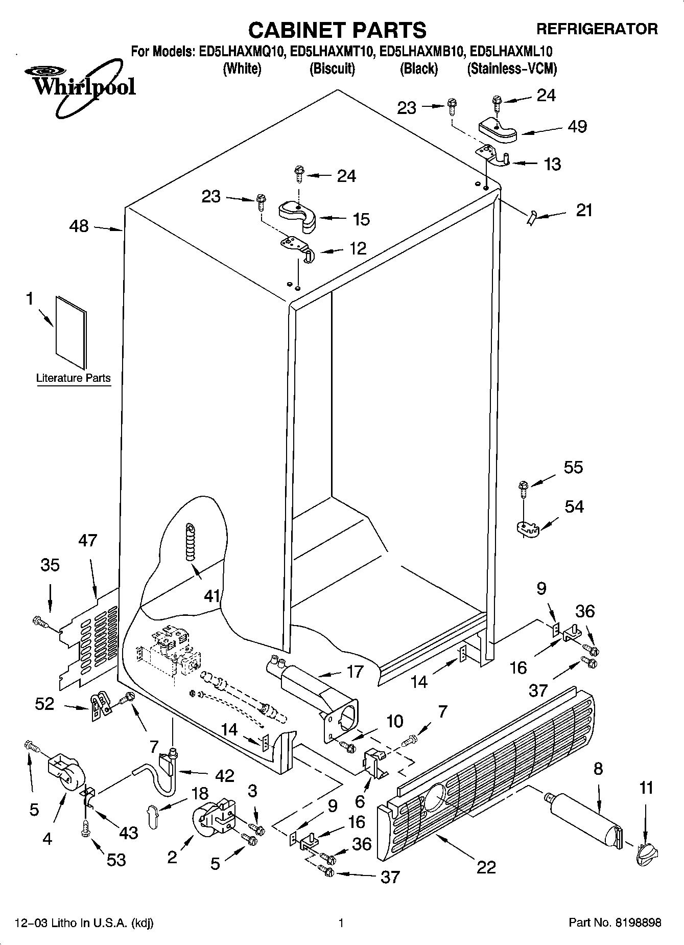 01 - CABINET PARTS