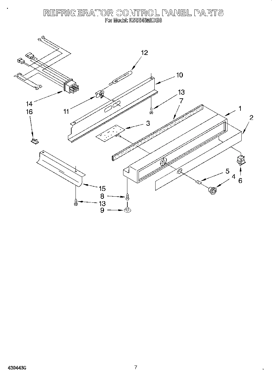 05 - REFRIGERATOR CONTROL PANEL