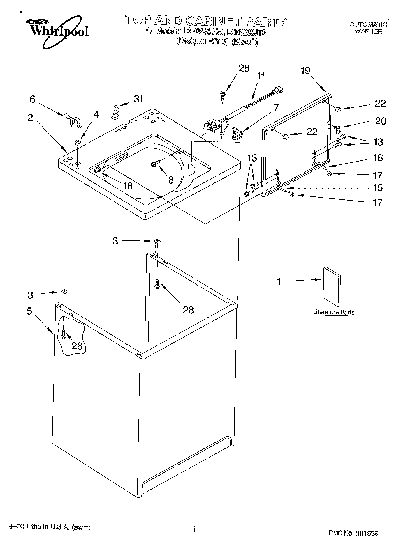 01 - TOP AND CABINET, LITERATURE