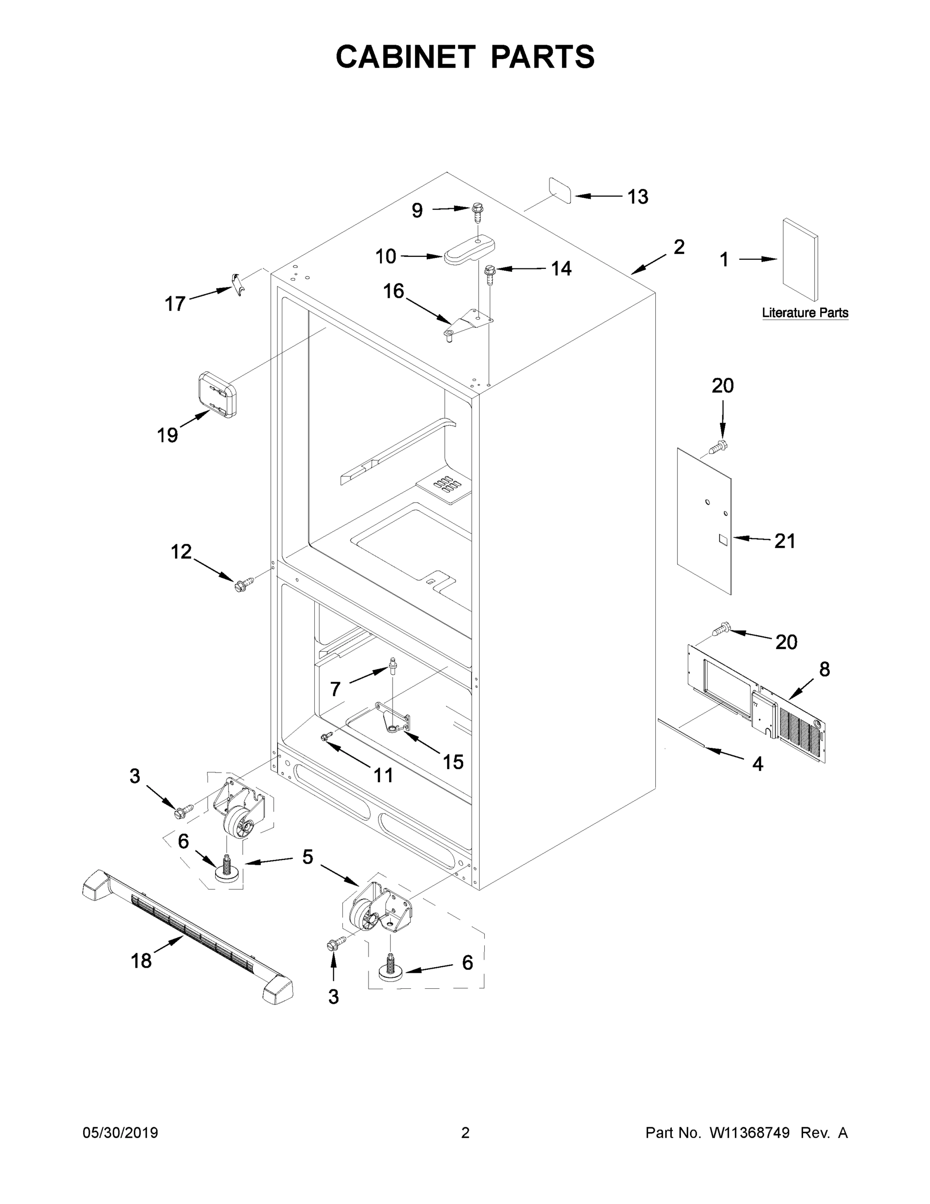 02 - CABINET PARTS