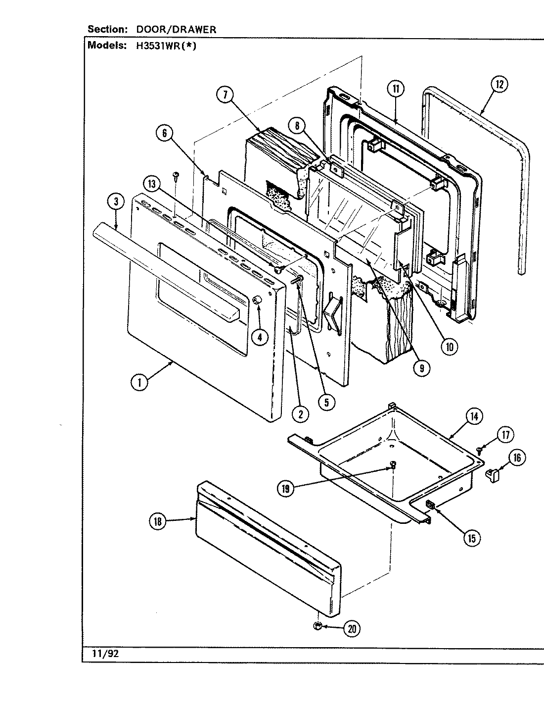 03 - DOOR/DRAWER (H3531WRx)
