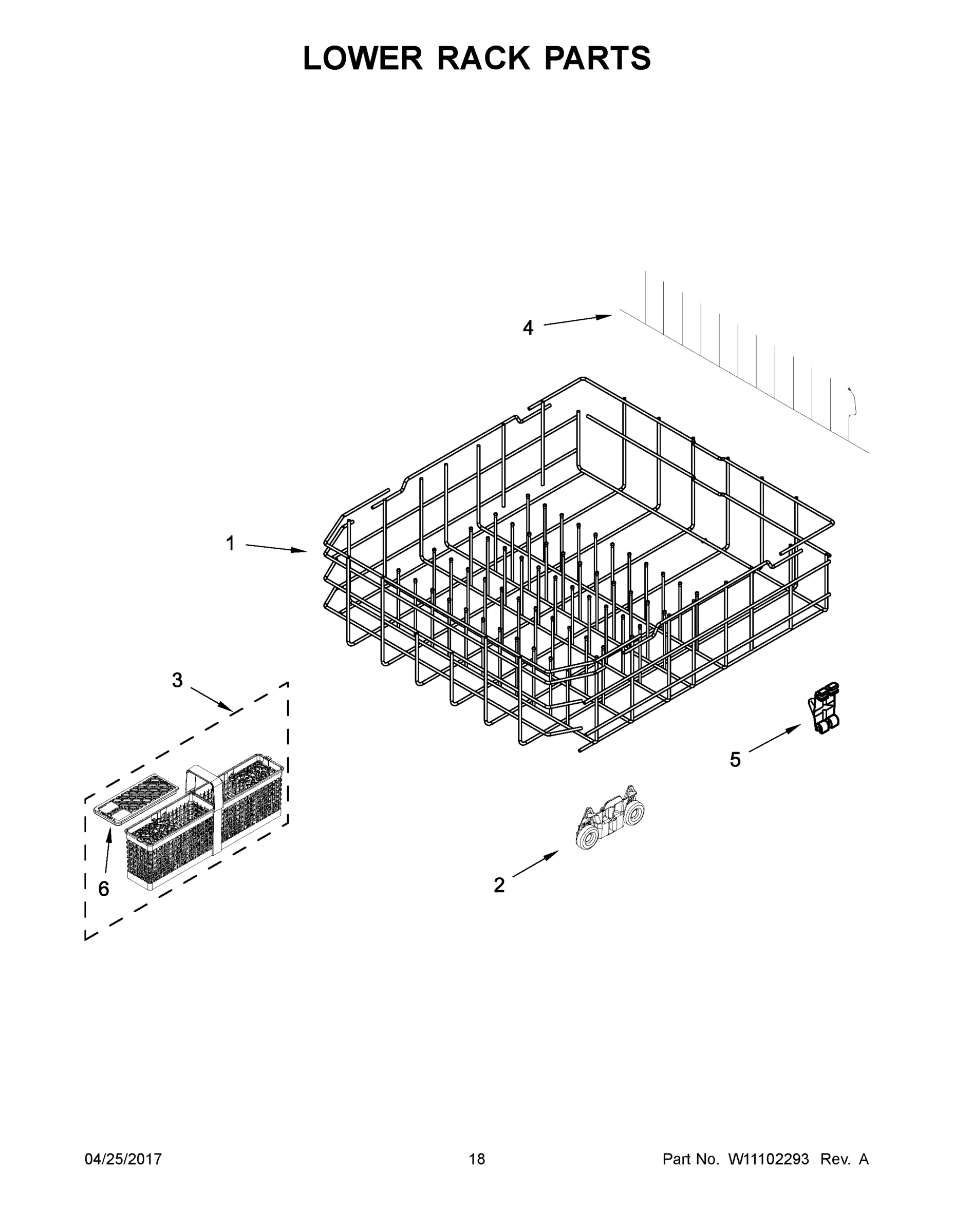 10 - LOWER RACK PARTS
