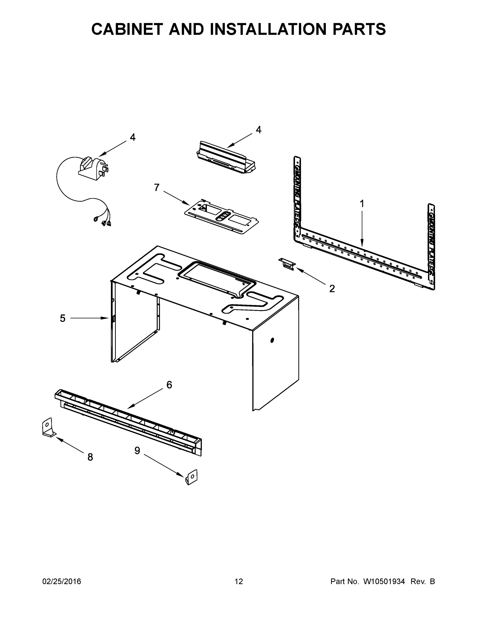 07 - CABINET AND INSTALLATION PARTS