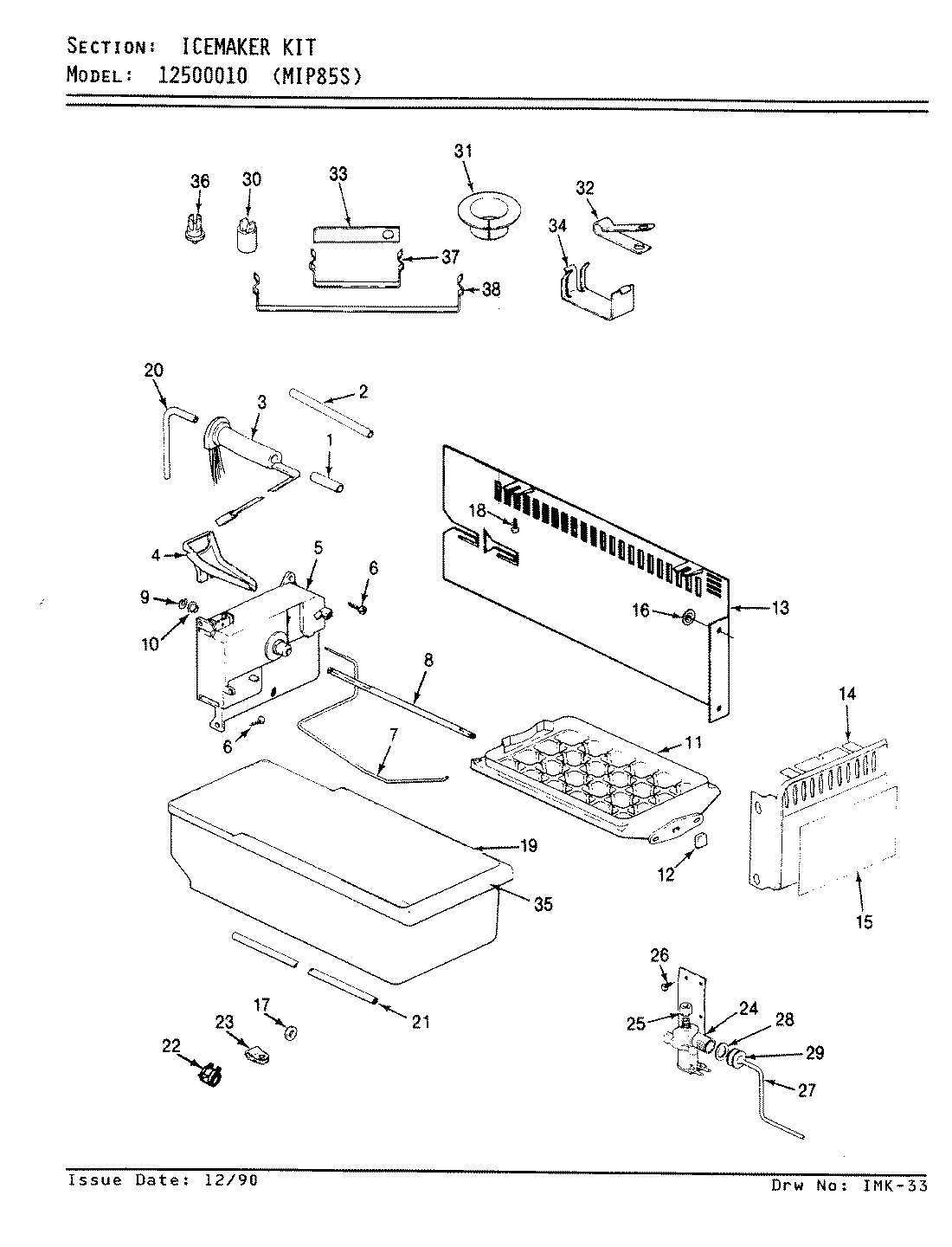 01 - ICE MAKER KIT