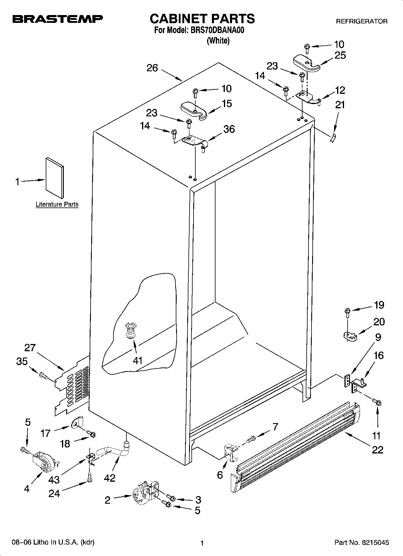 01 - CABINET PARTS
