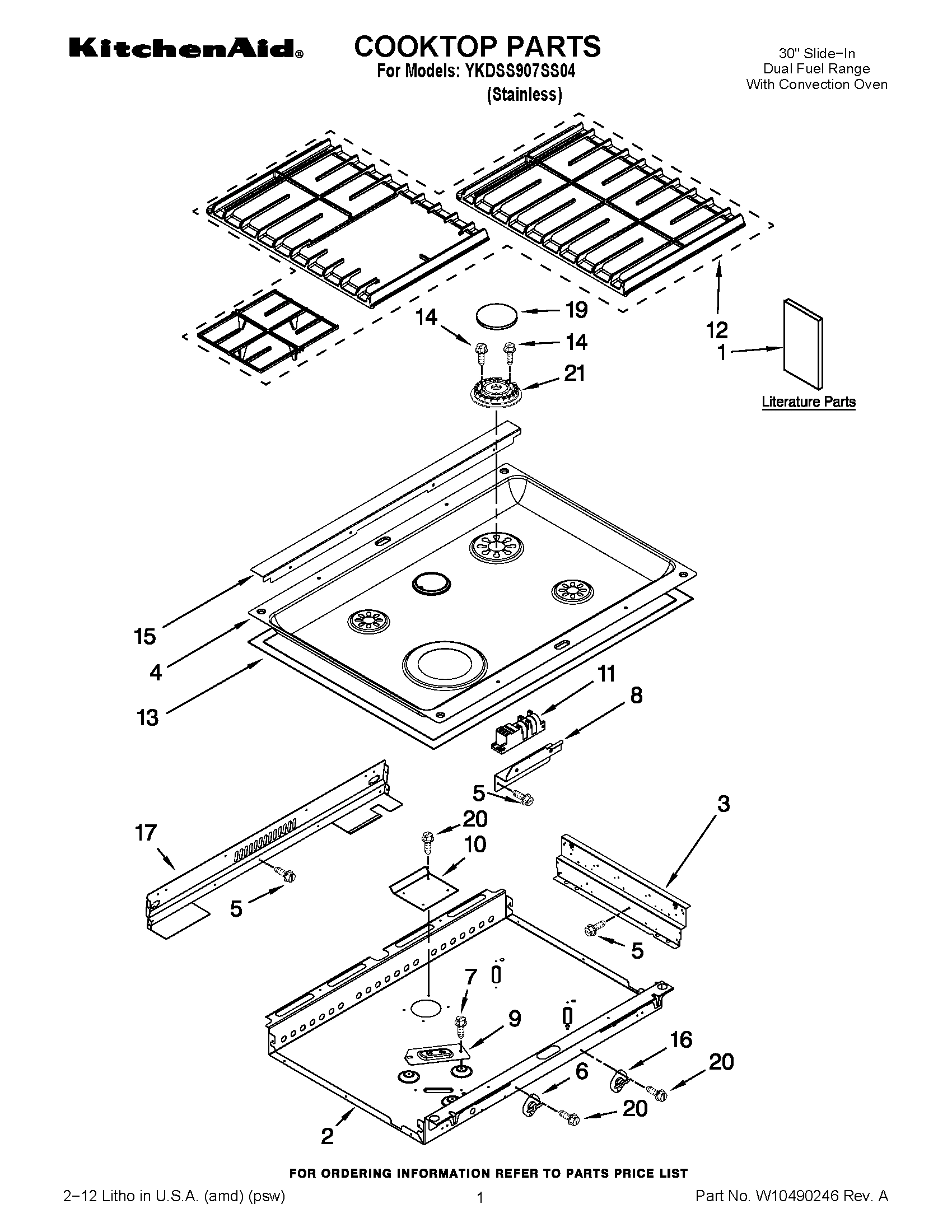 01 - COOKTOP PARTS